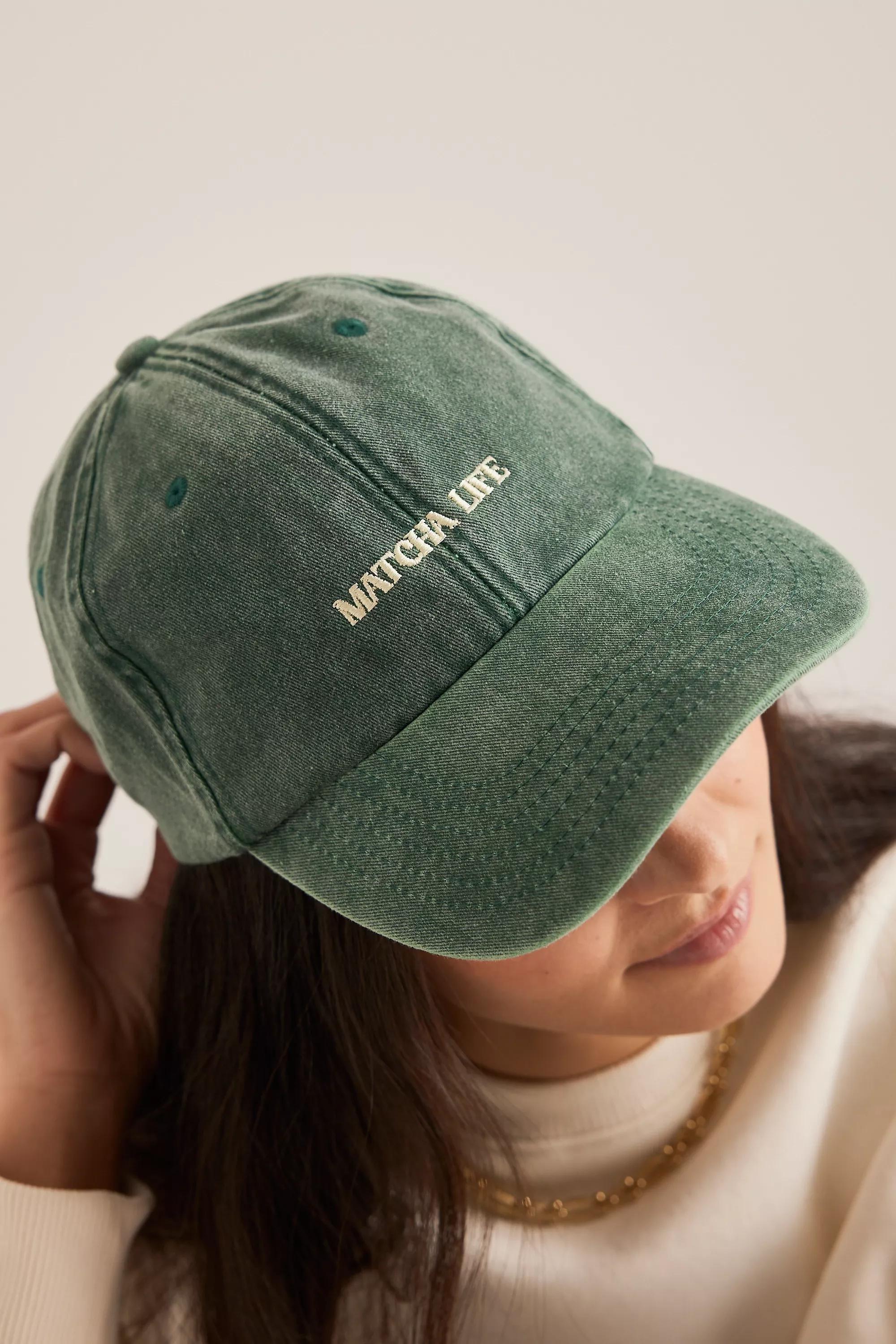 Anthropologie Embroidered Baseball Cap, Green, A501_0030, large image number 1