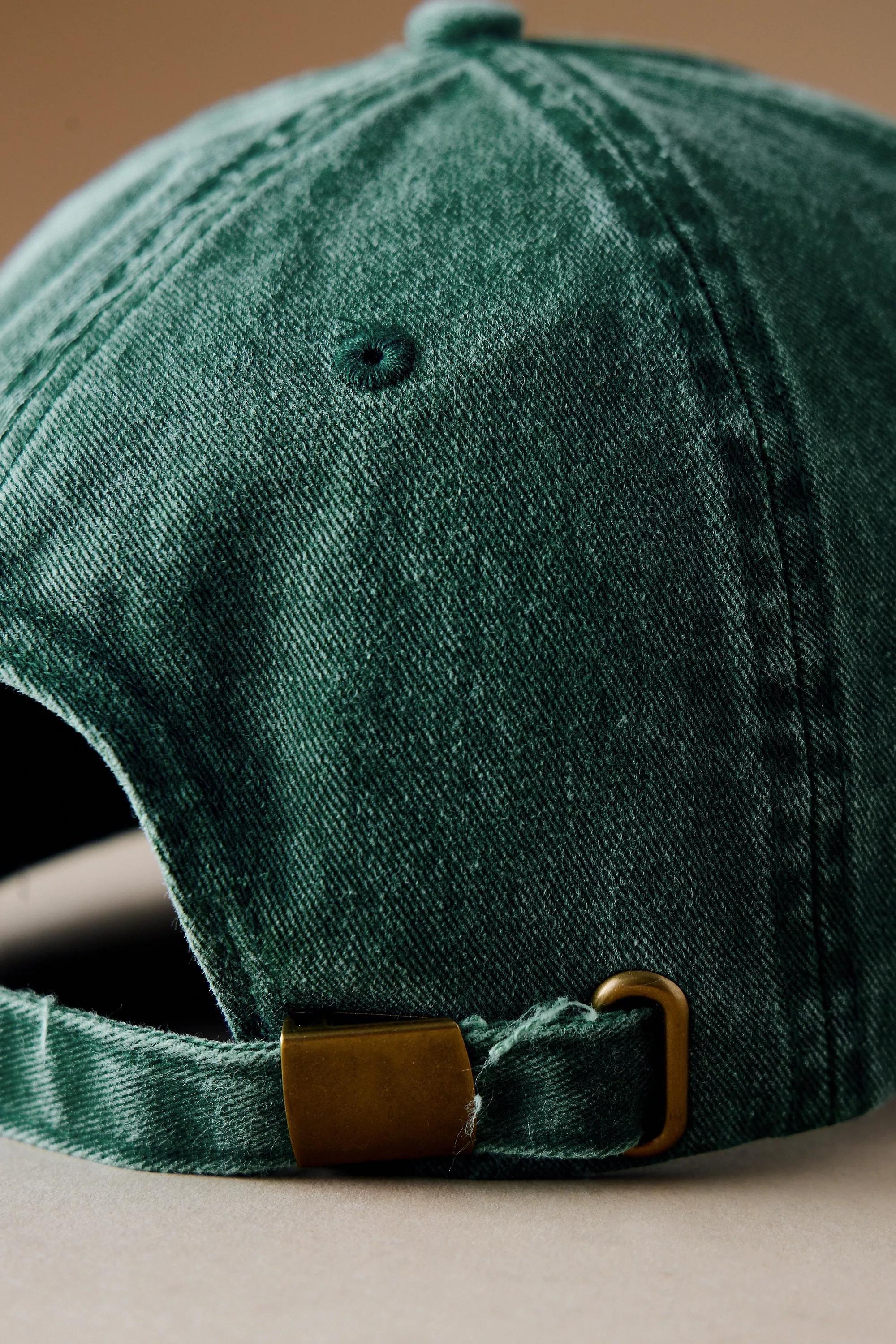 Anthropologie Embroidered Baseball Cap, Green, A501_0030, large image number 3