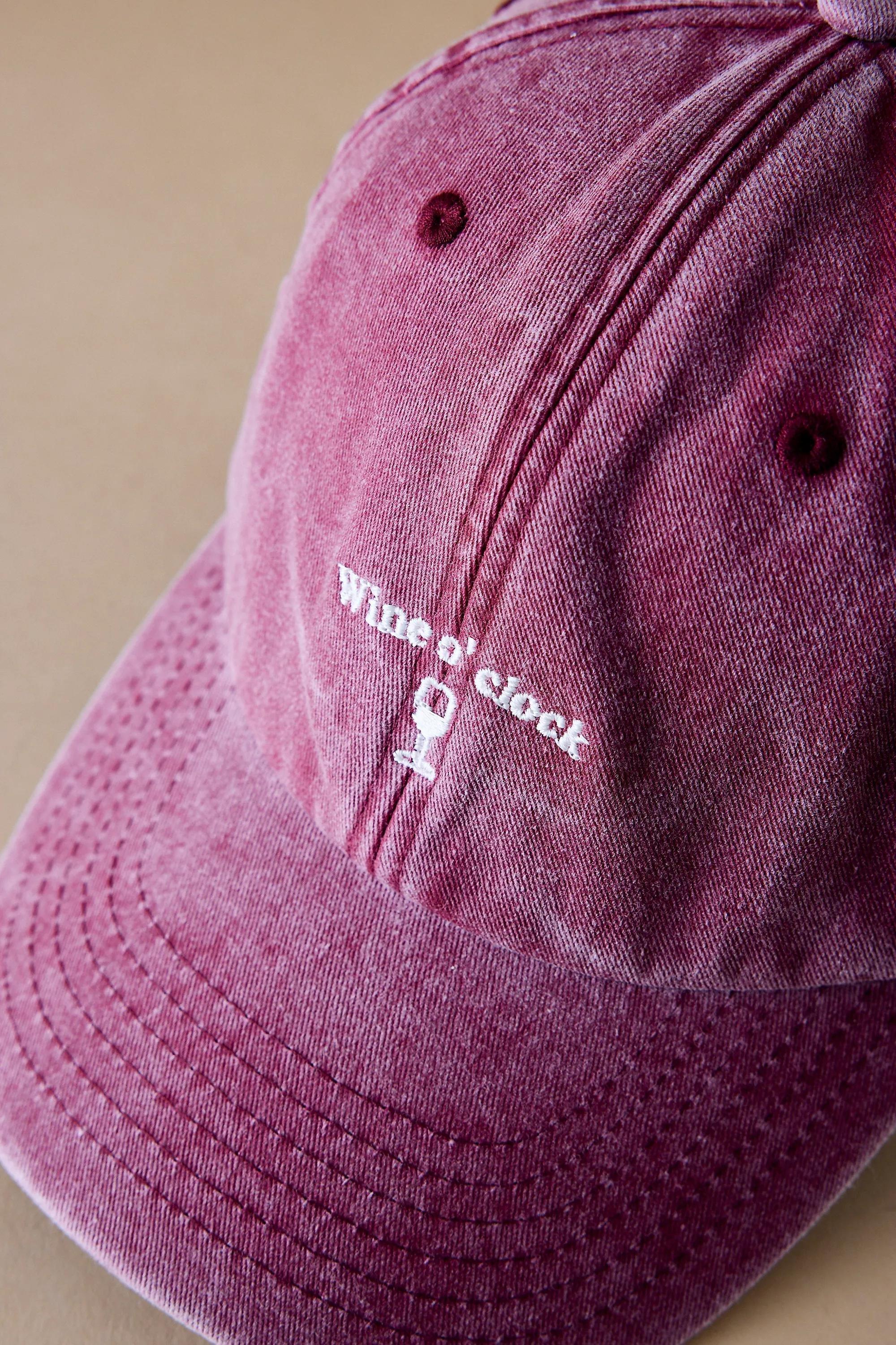 Anthropologie Embroidered Baseball Cap, Purple, A501_0060, large image number 3