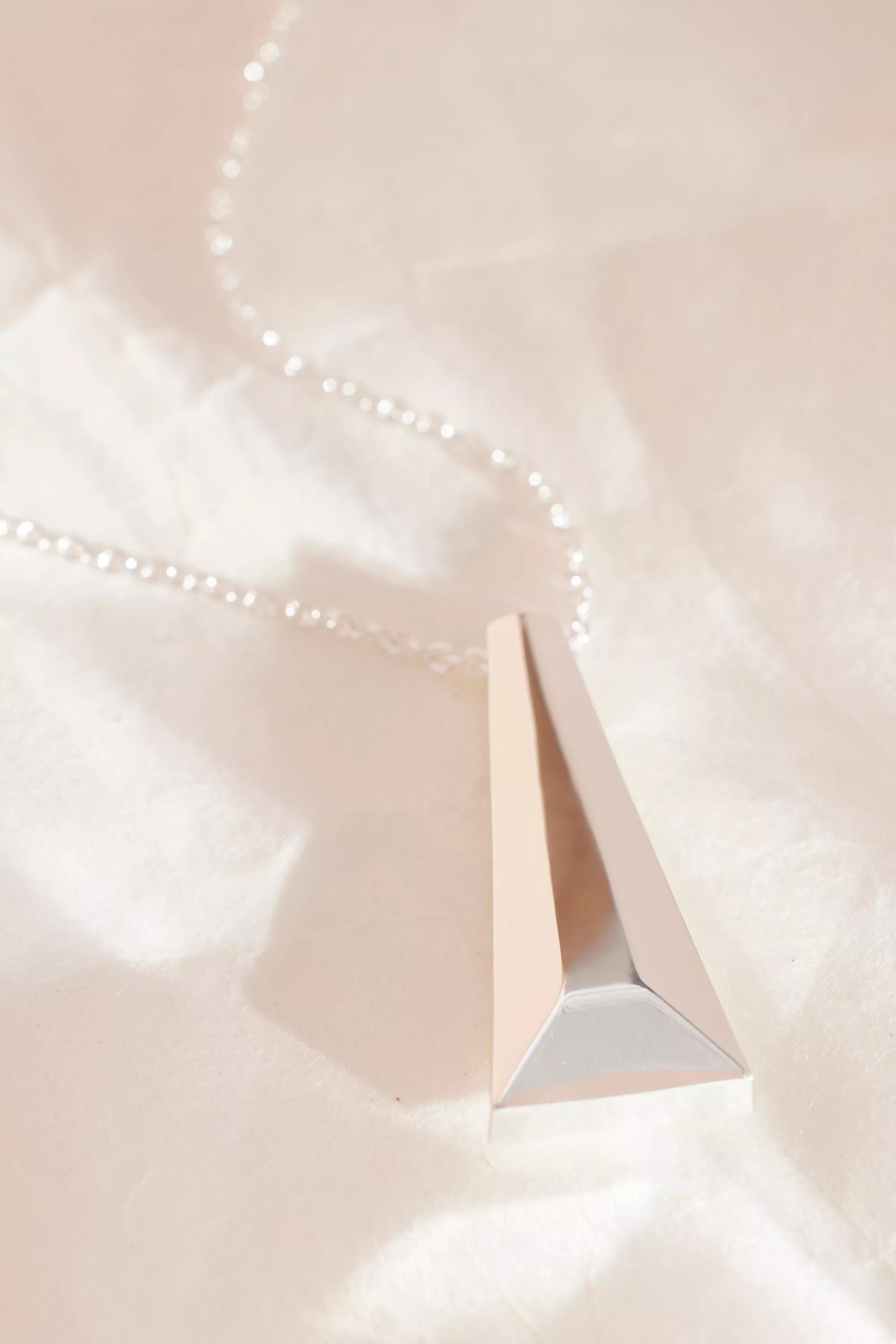 Anthropologie Long Pendant Necklace, Silver Gold, A501_0007, large image number 3