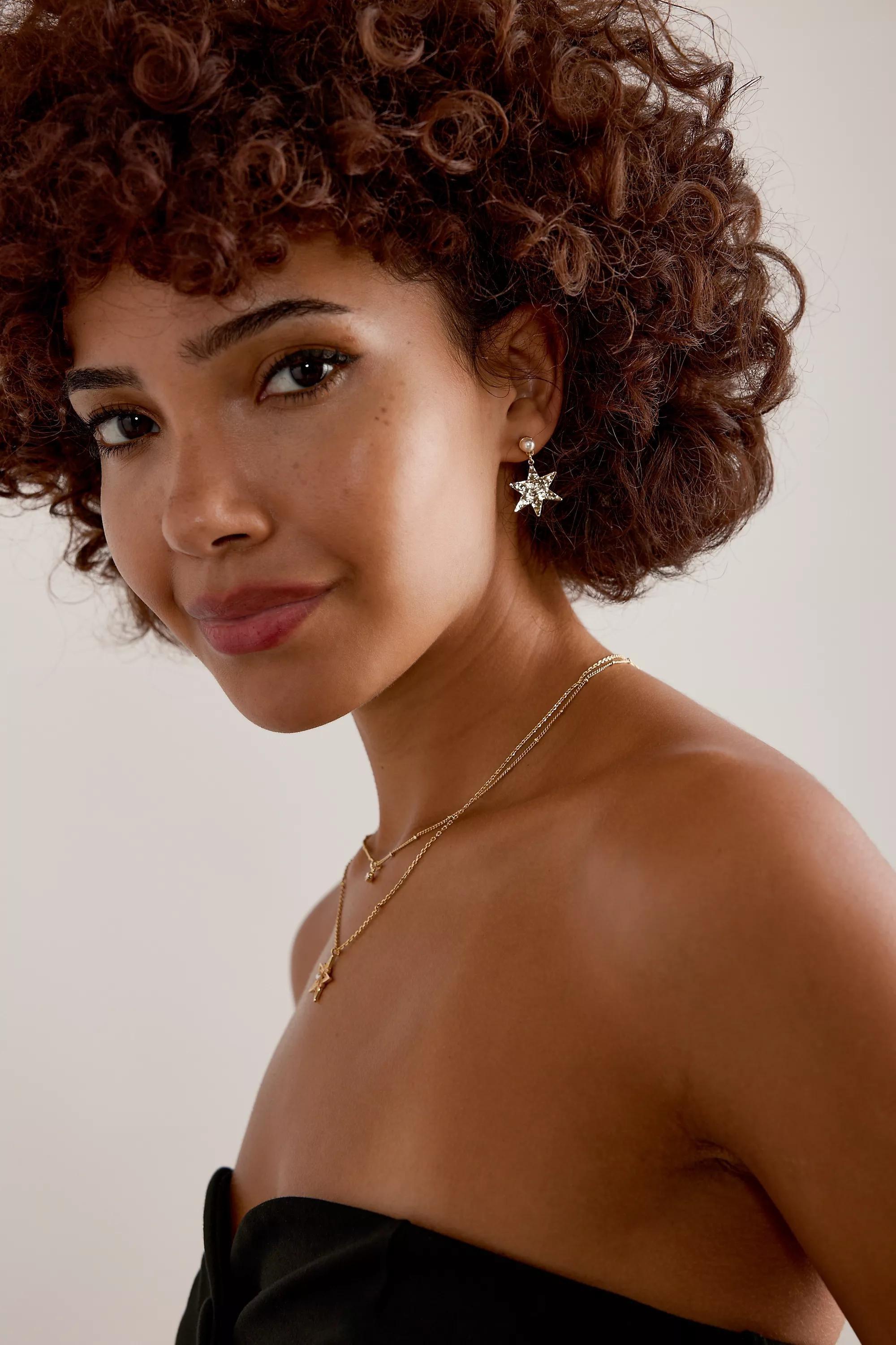 Anthropologie Drop, Gold, A501_0070, large image number 1