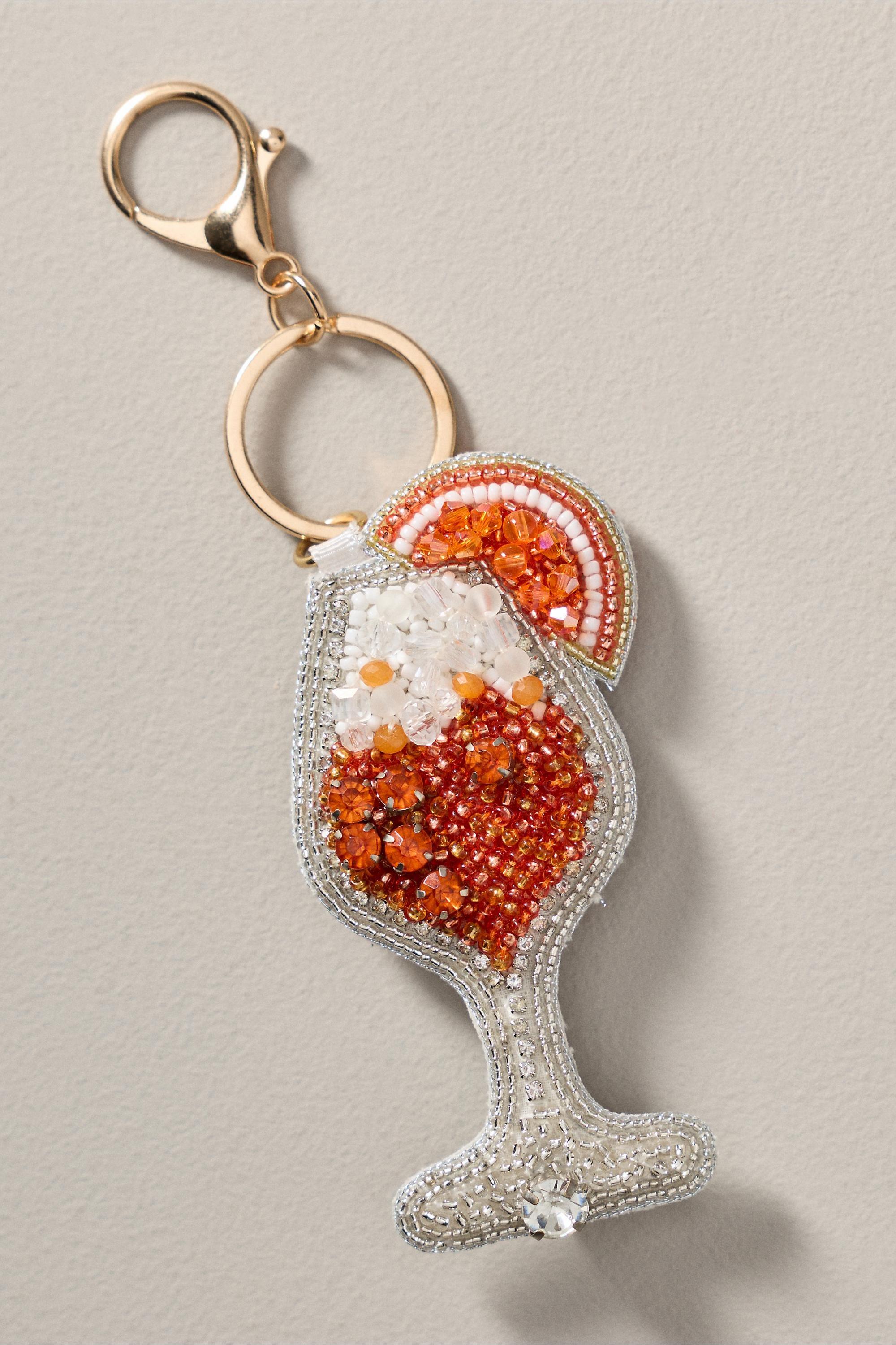 Drinks Beaded Bag Charms Orange, A501_0080, large image number 0