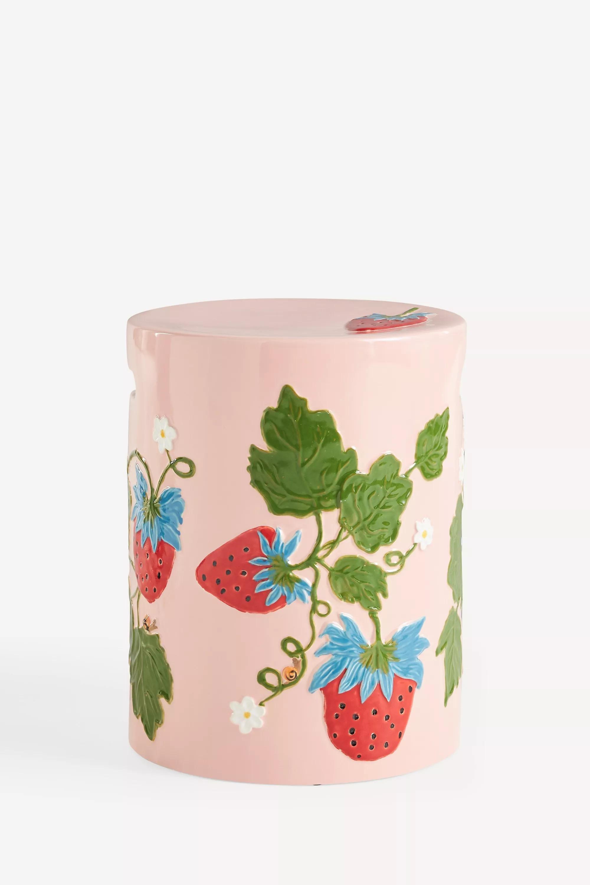 Frutta Ceramic Stool, Pink, A501_0066, large image number 1