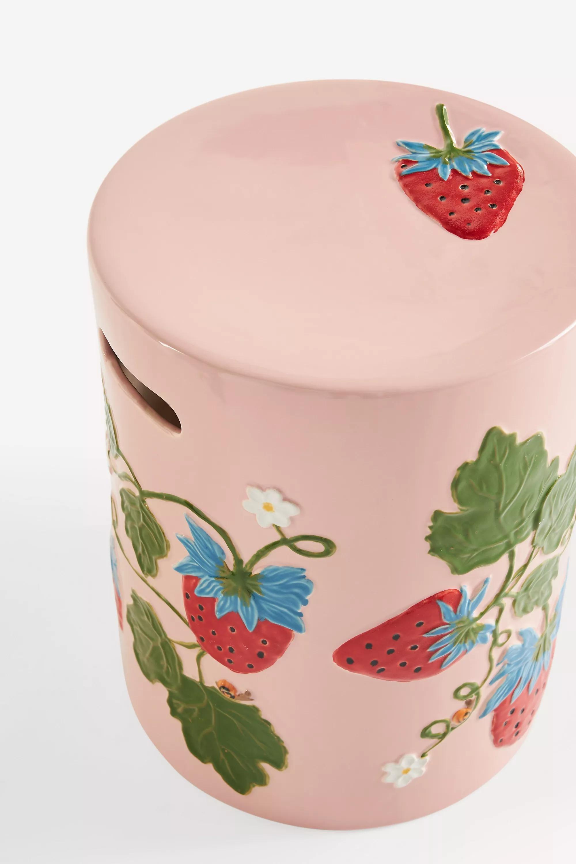 Frutta Ceramic Stool, Pink, A501_0066, large image number 2