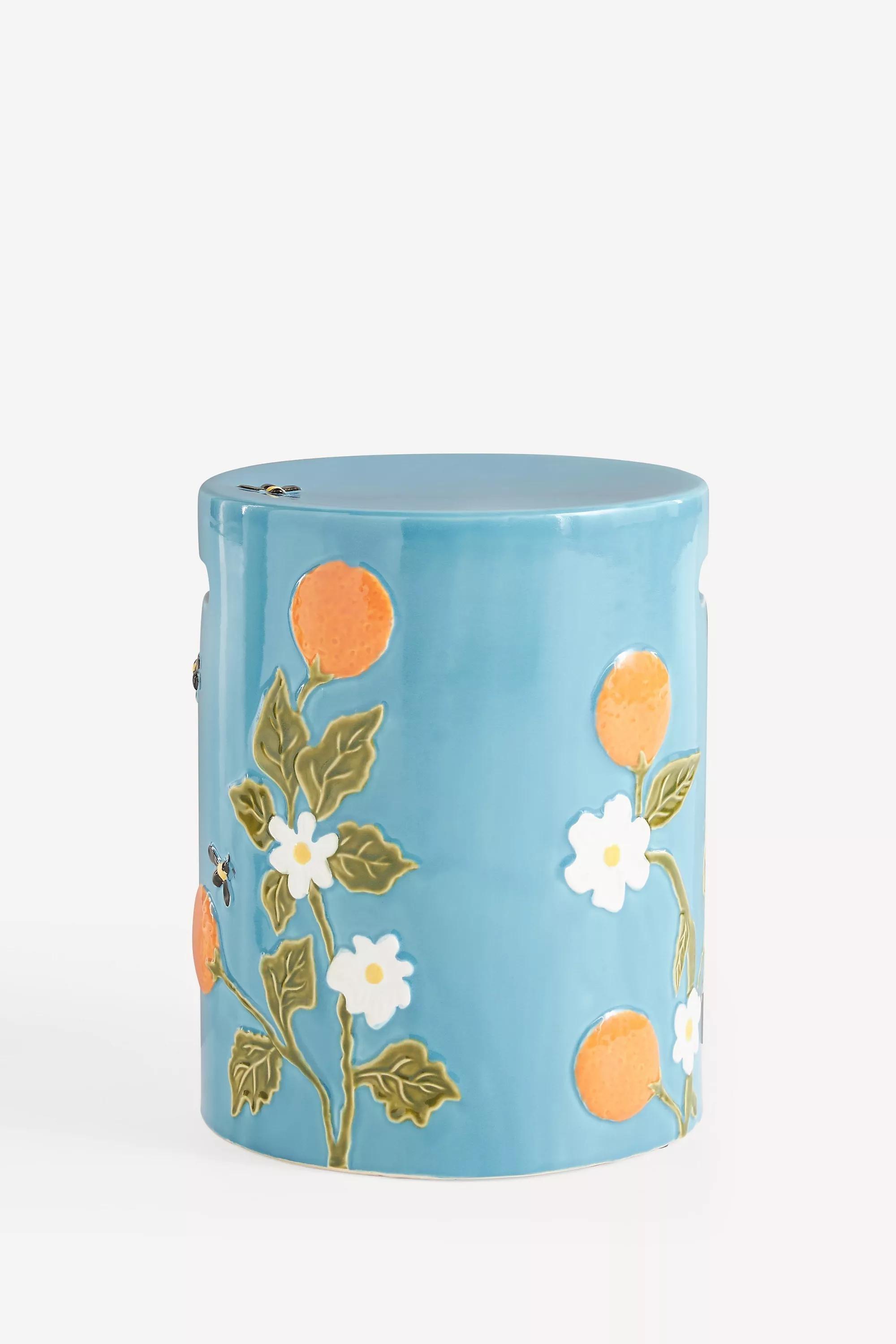 Frutta Ceramic Stool, Orange, A501_0080, large image number 1