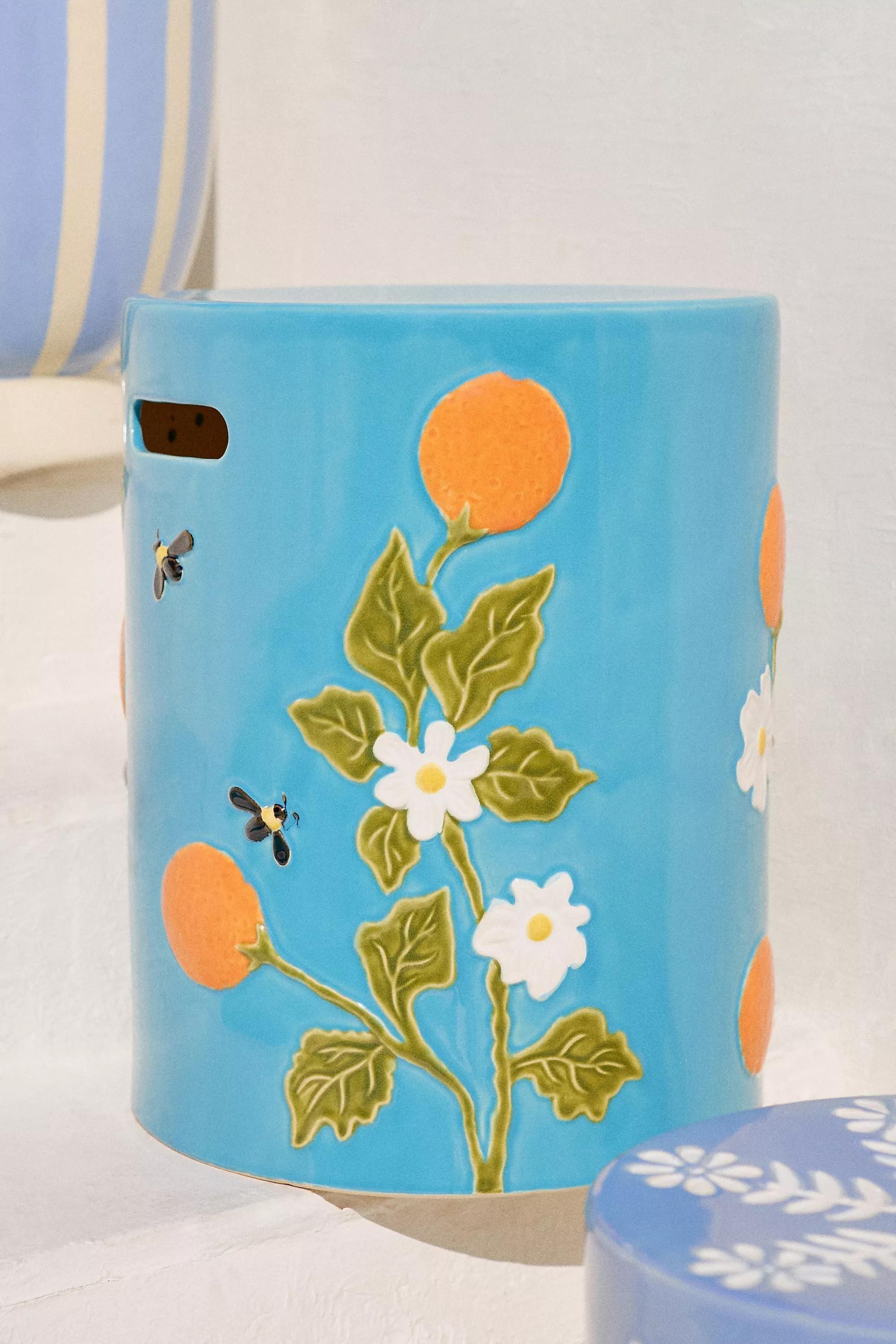 ORANGE Frutta Ceramic Stool, A501_0080, large image number 1