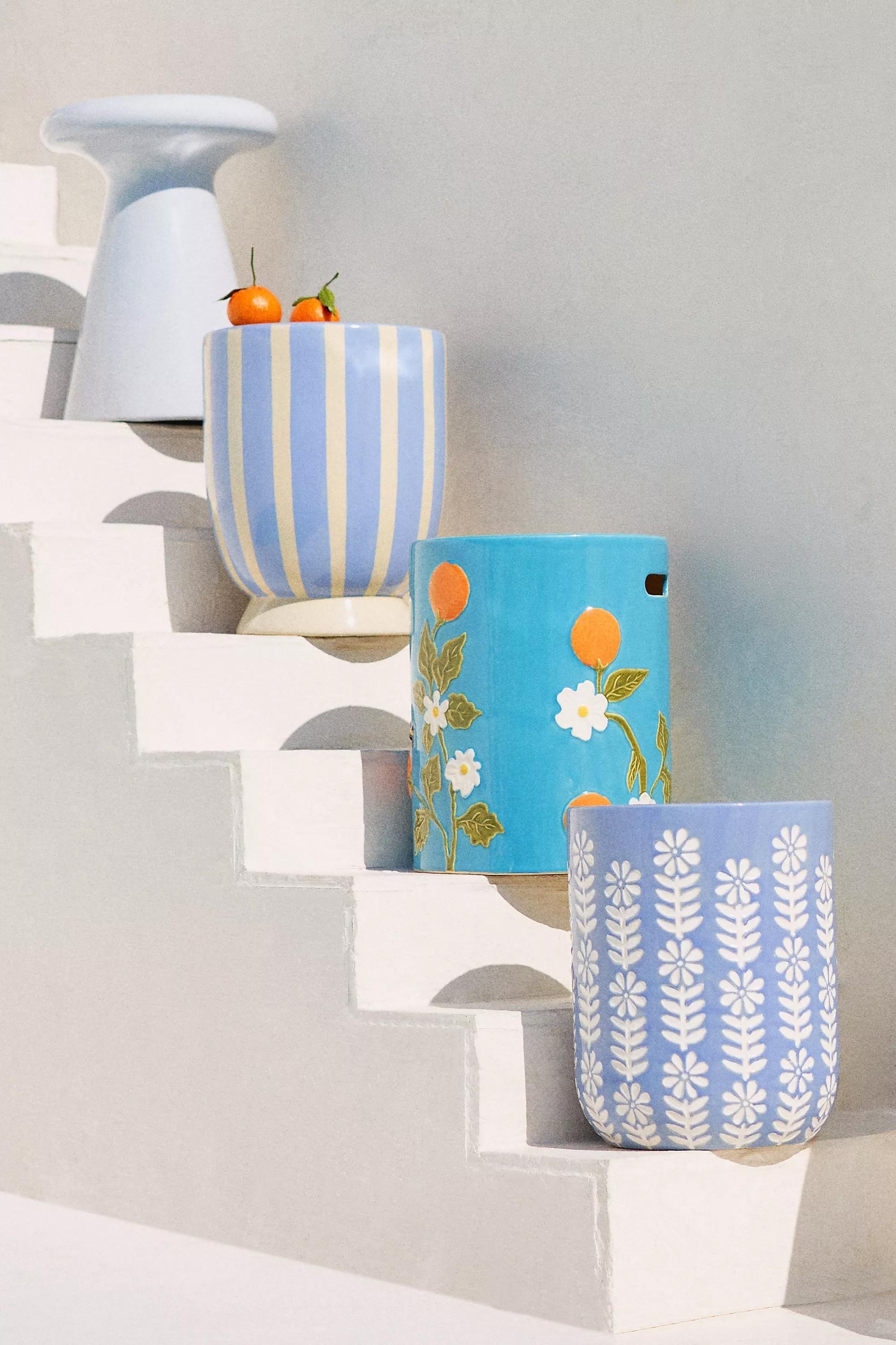 ORANGE Frutta Ceramic Stool, A501_0080, large image number 4