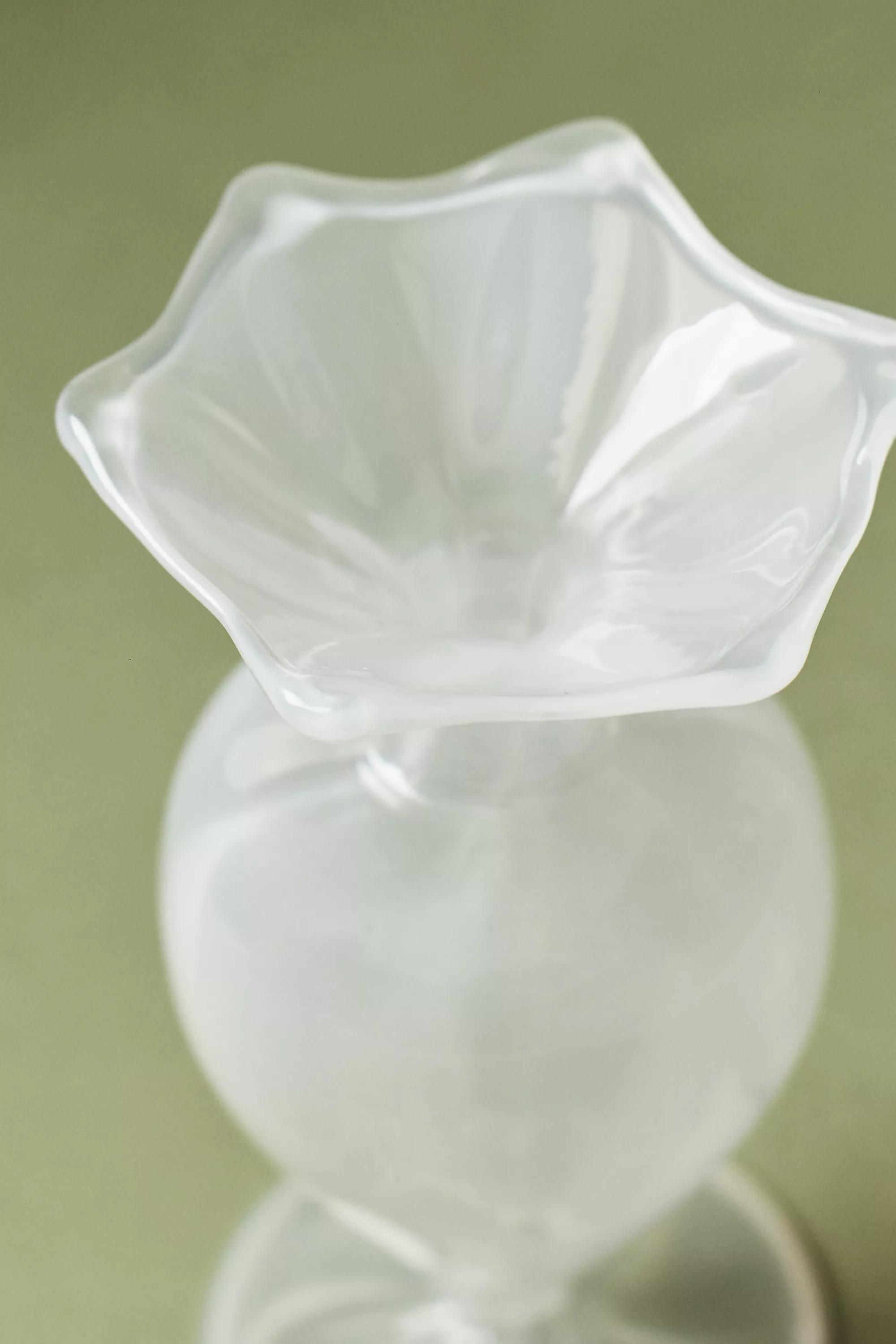 Margot Glass Bud Vase, White, A501_0010, large image number 3