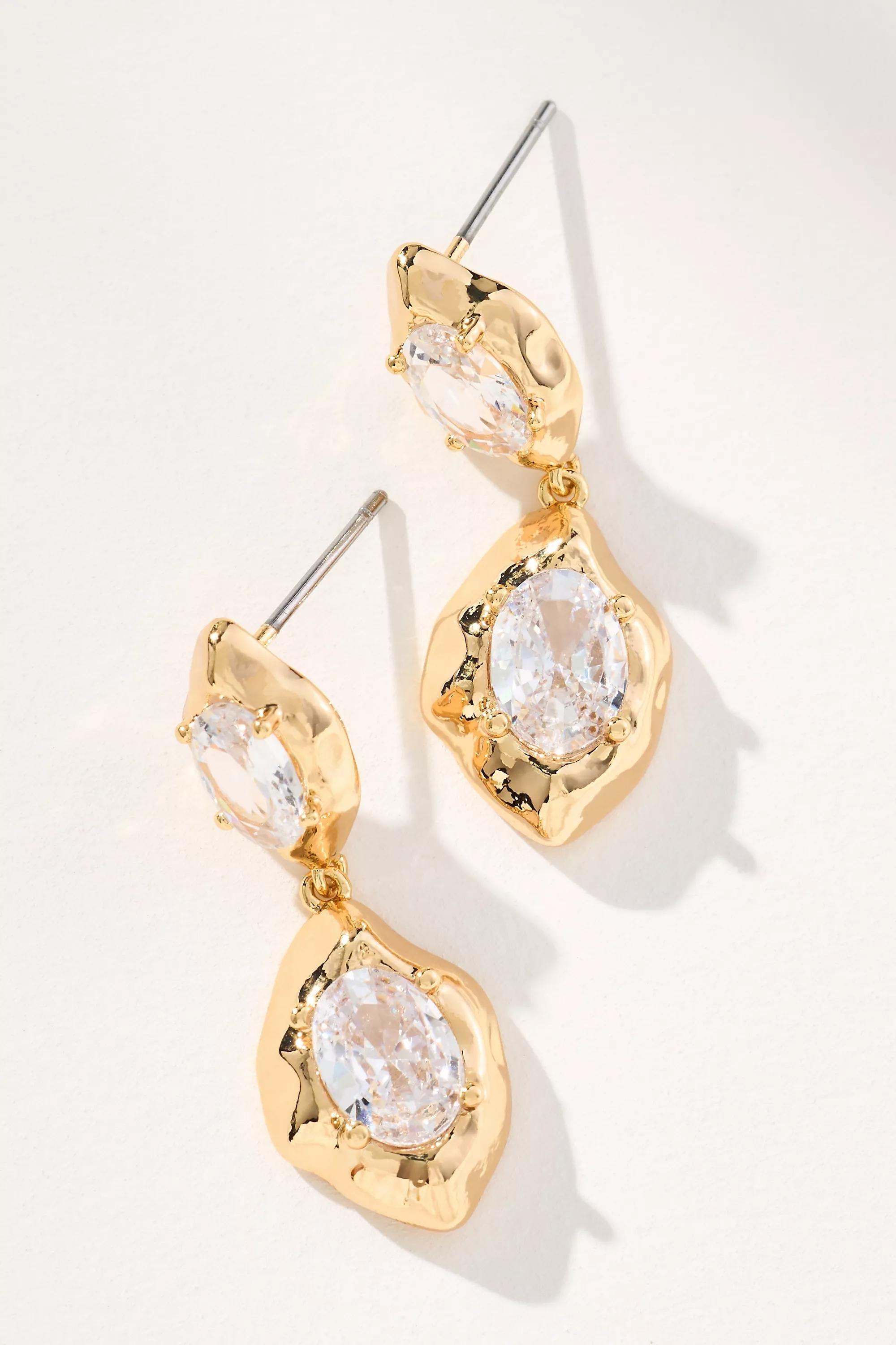 Anthropologie Drop Earrings, 14K Gold-Plated, A501_0070, large image number 0