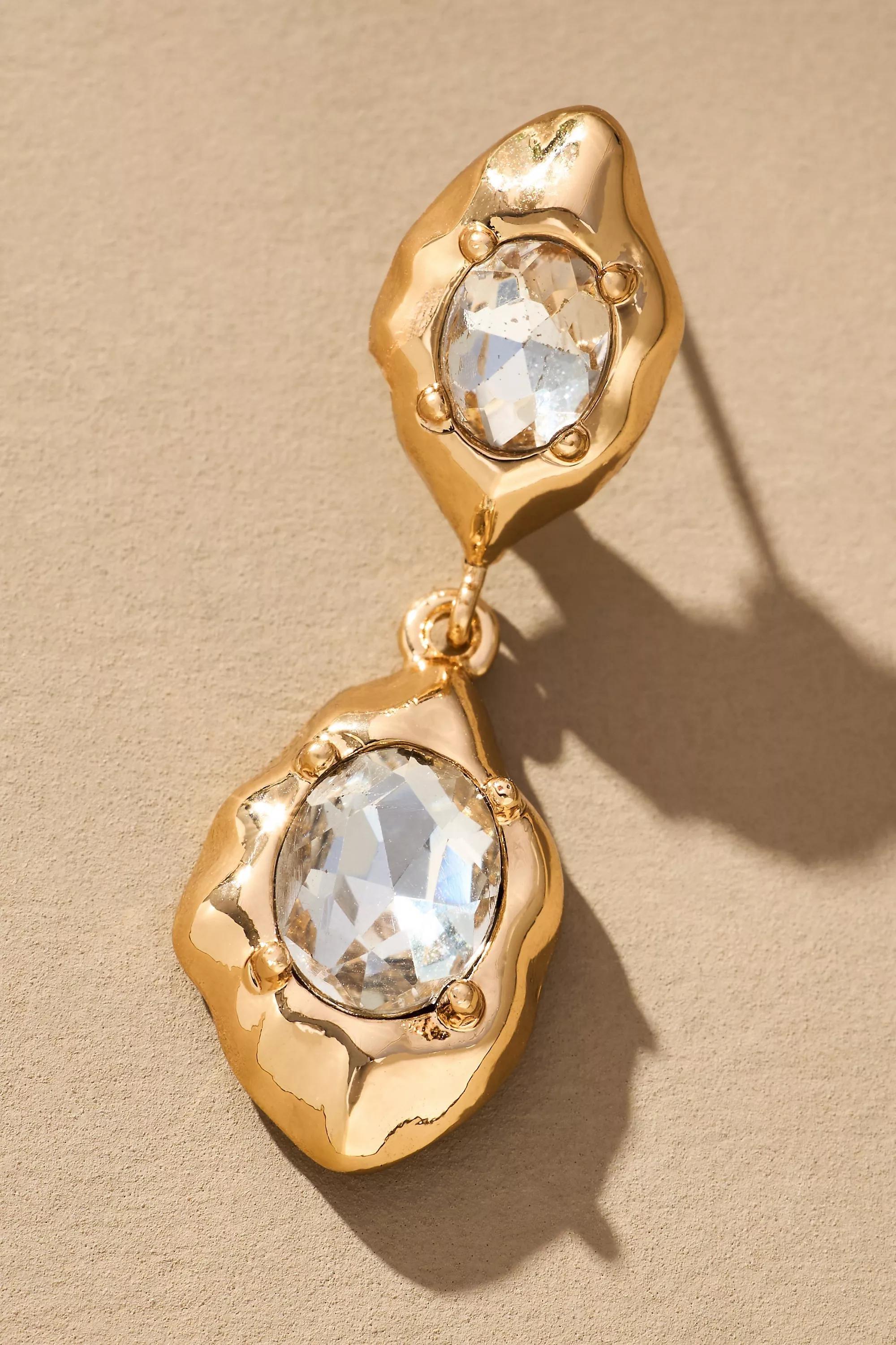Anthropologie Drop Earrings, 14K Gold-Plated, A501_0070, large image number 1