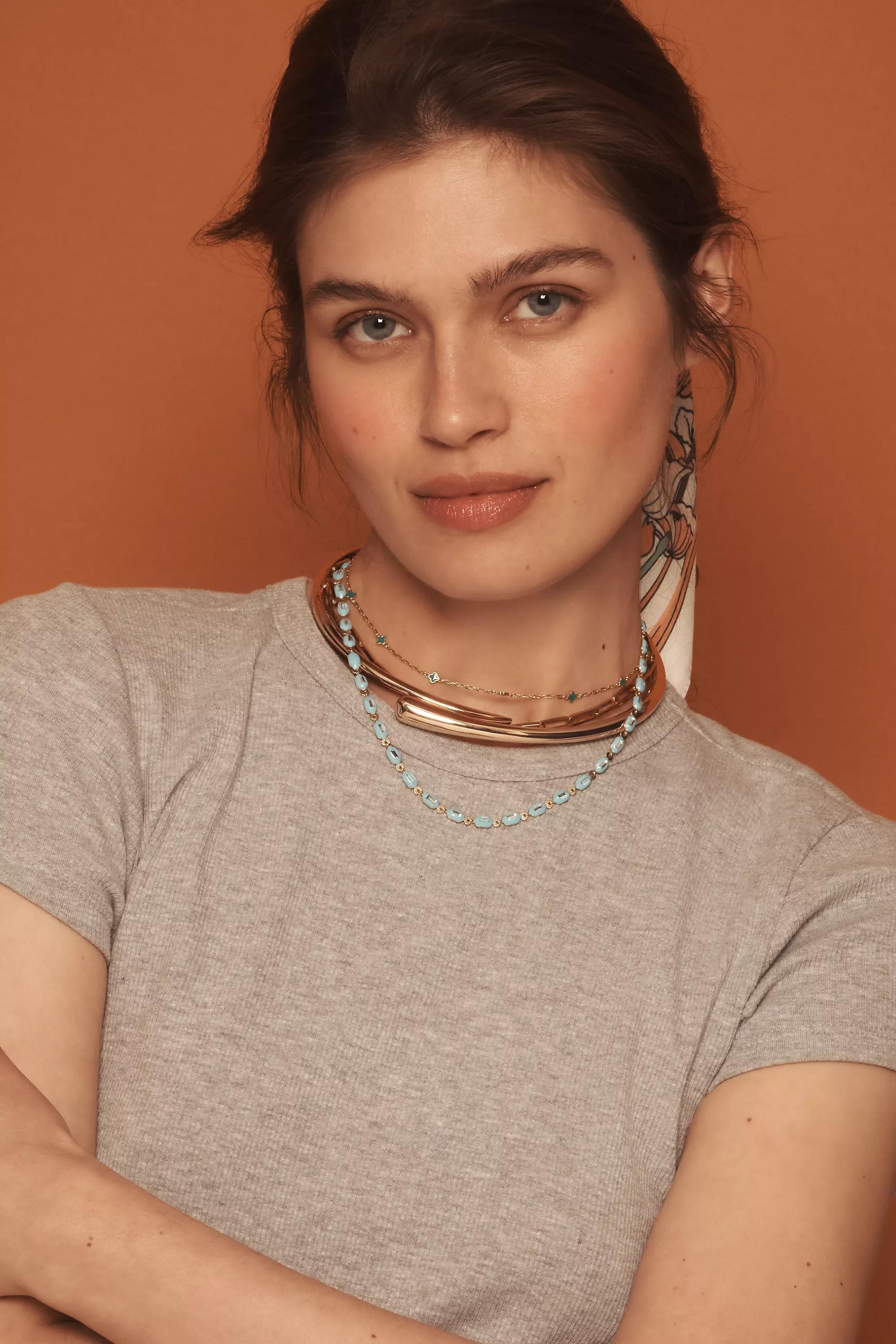 KELLY Tiny Clover Chain Necklace, A501_0033, large image number 4
