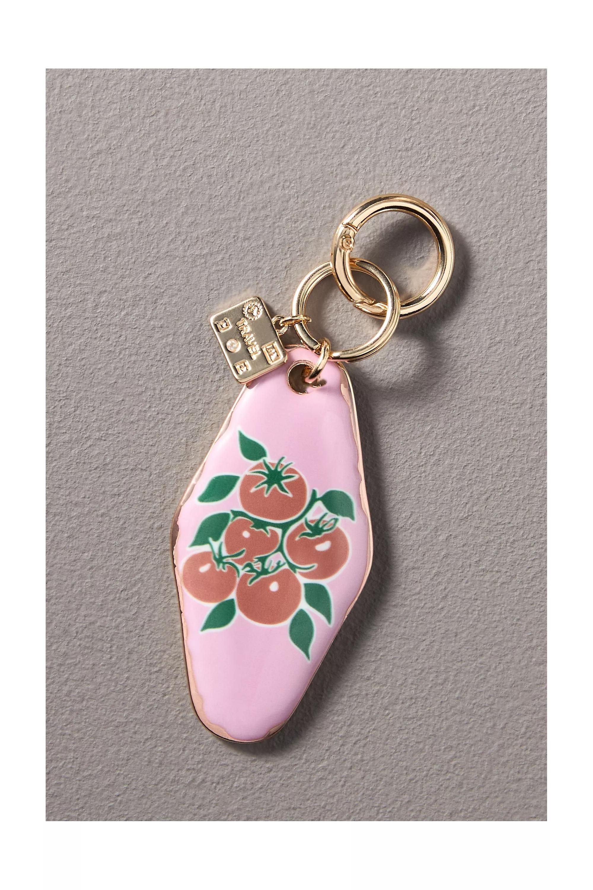 Motel Key Bag Charm, Pink, A501_0066, large image number 1