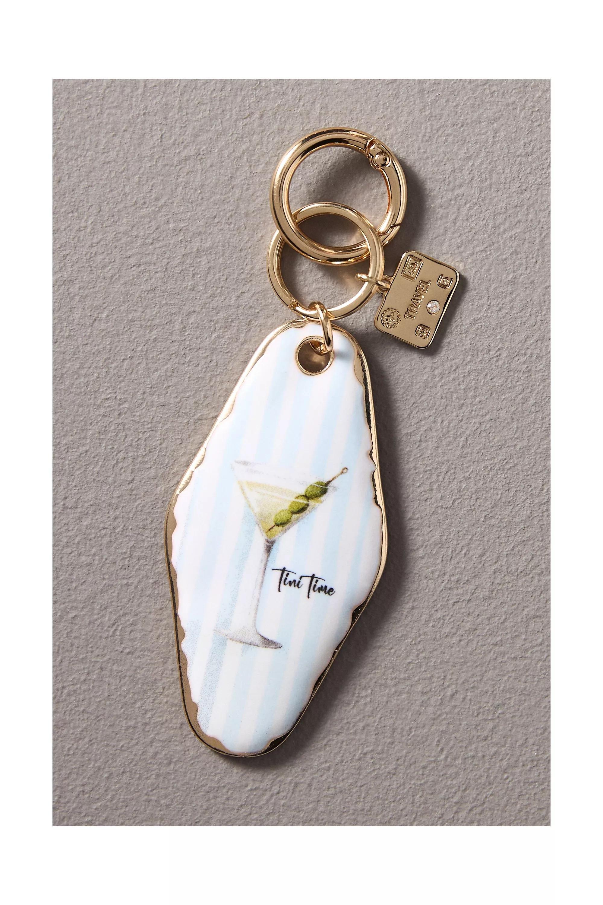 Ocean Blue Motel Key Bag Charm, A501_0240, large image number 1