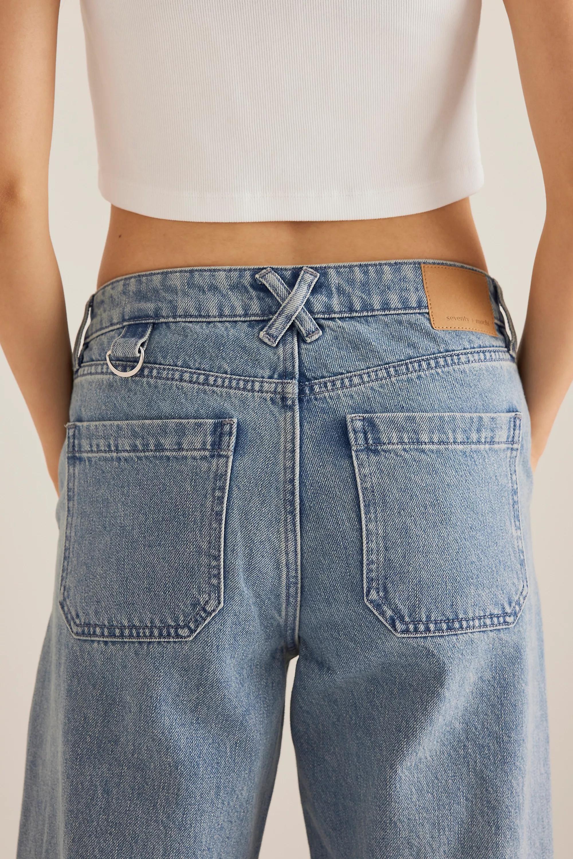 Seventy + Mochi Carpenter Stevie Straight-Leg Jeans, Blue, , large image number 2