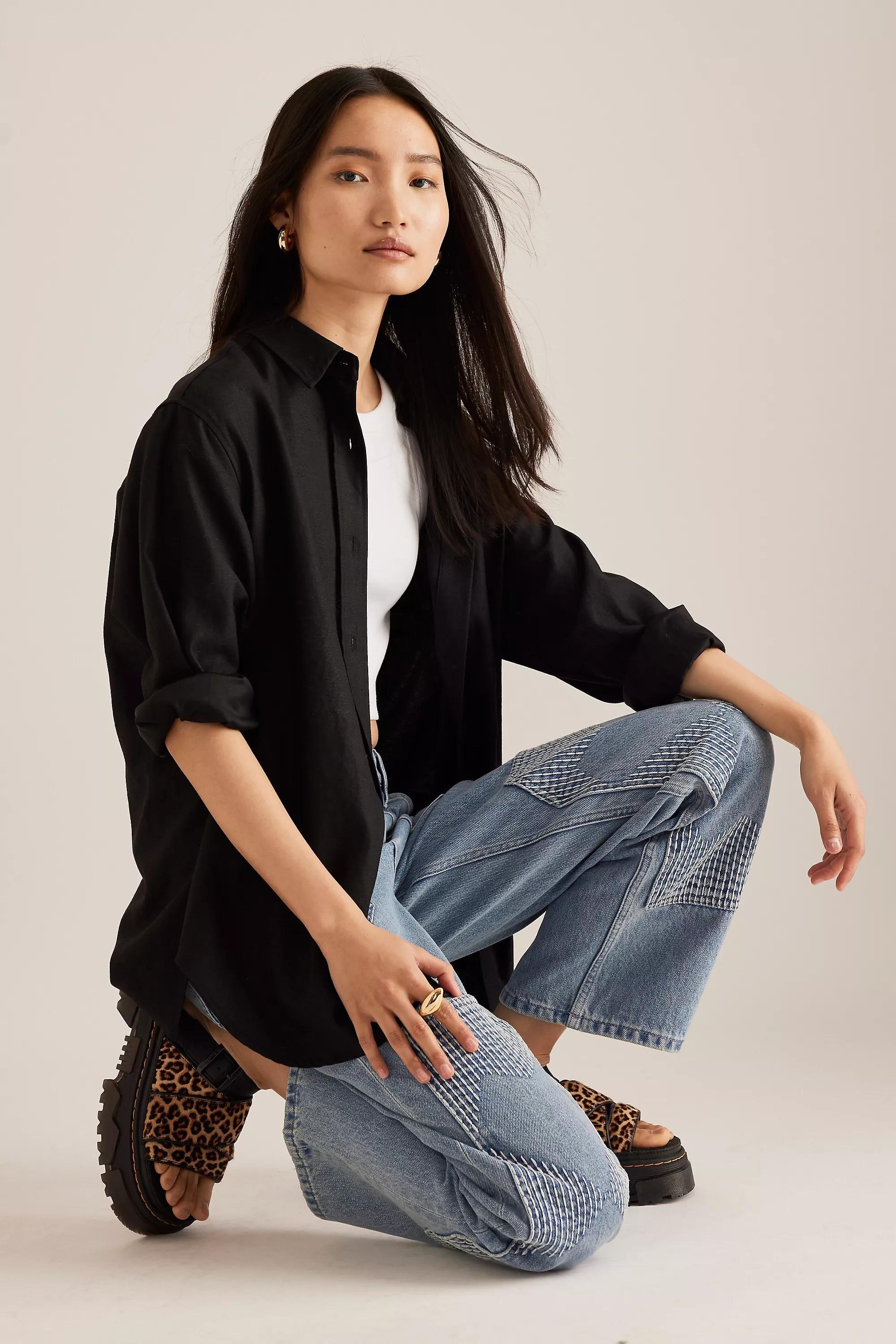 Seventy + Mochi Carpenter Stevie Straight-Leg Jeans, Blue, , large image number 5
