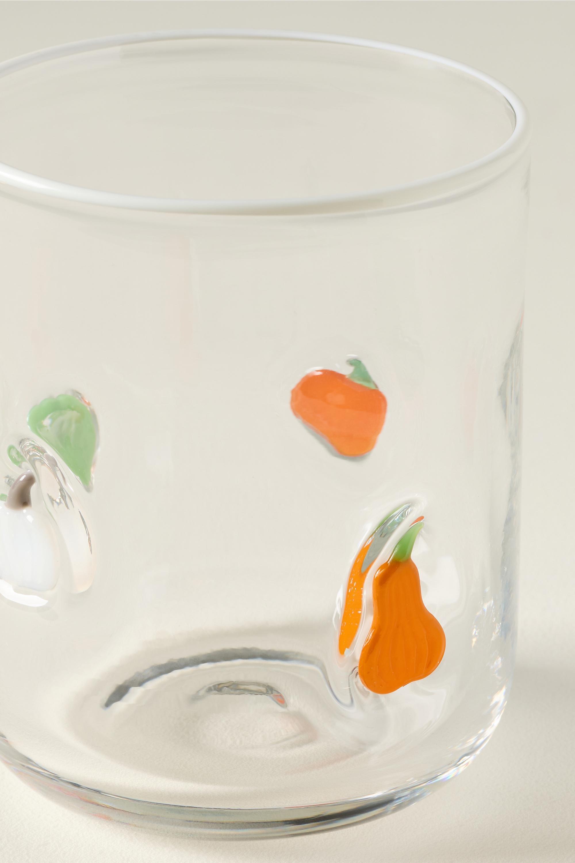 The Icon Juice Glass, Clear, Orange, large image number 3