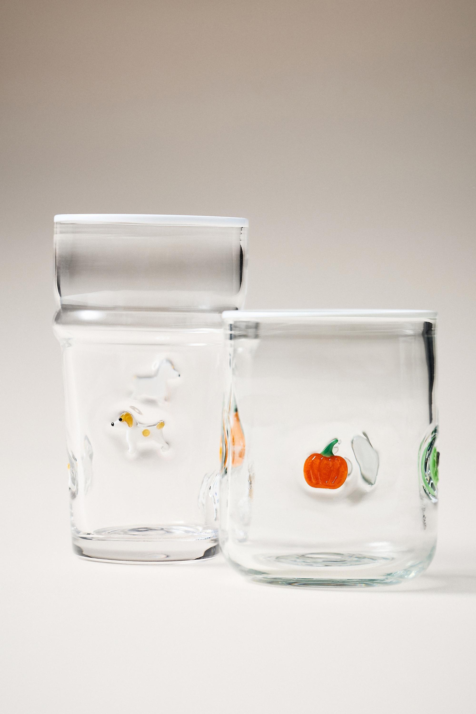 The Icon Juice Glass, Clear, Orange, large image number 4
