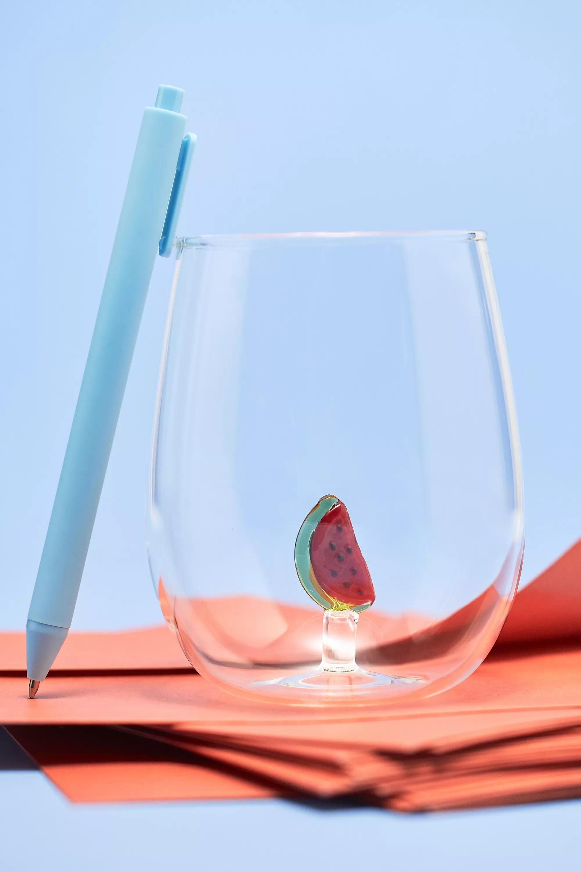 Cheerie Icon Stemless Wine Glass, Red, A501_0060, large image number 1