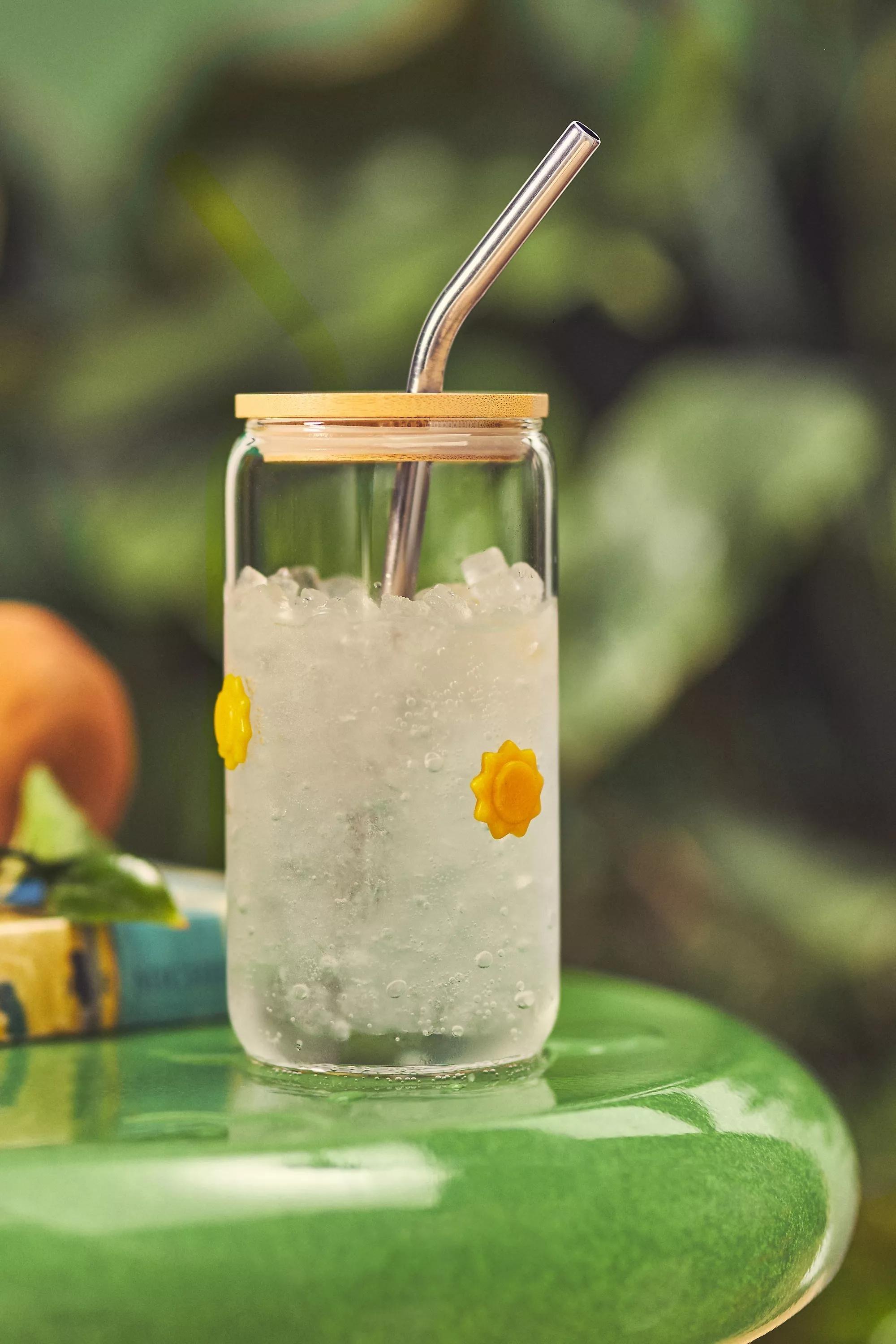 Icon Juice Sipper Glass, Gold, A501_0070, medium