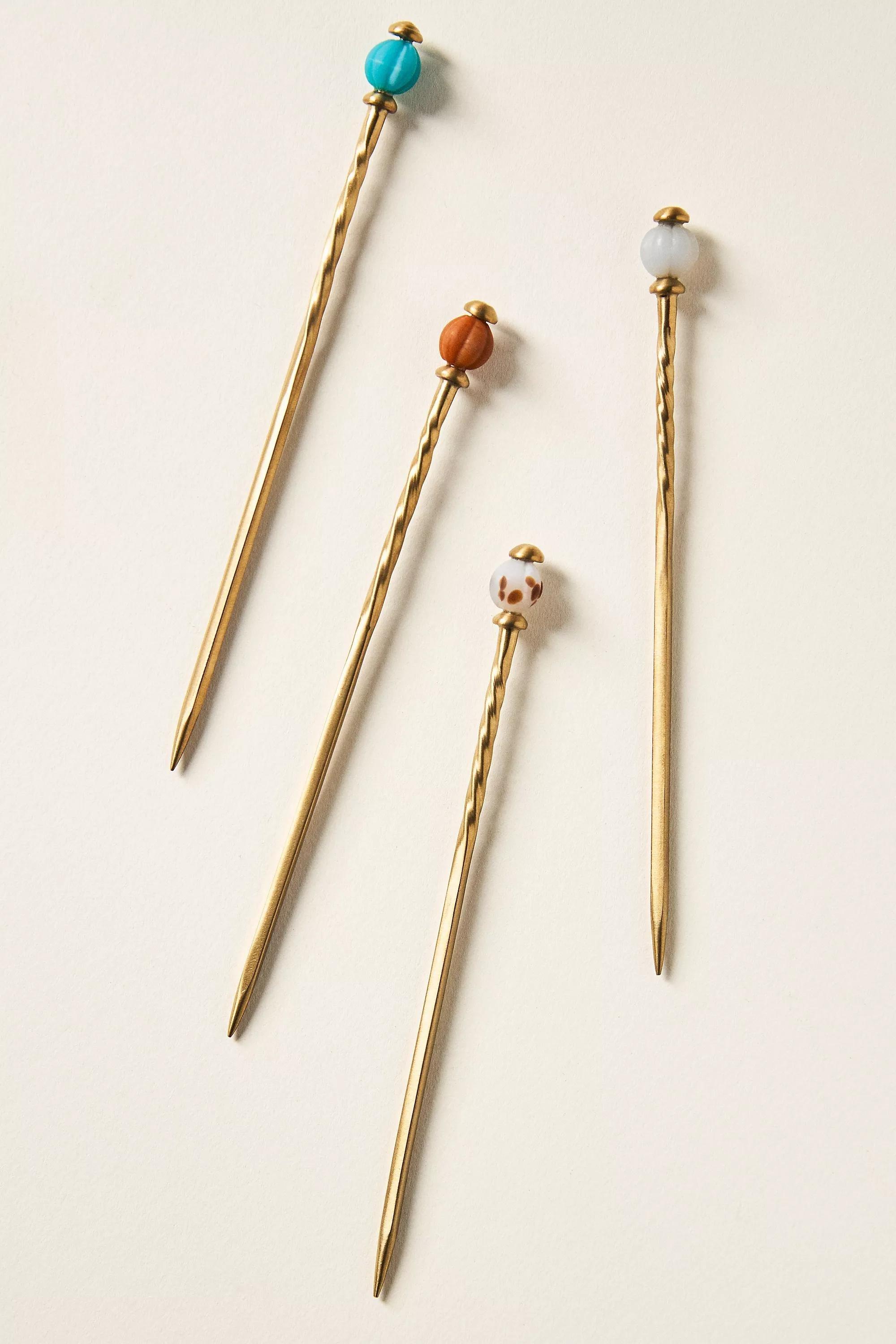 The Mediterranean Dish Cocktail Picks, Set Of 4, Multicolour, A501_0000, large image number 0