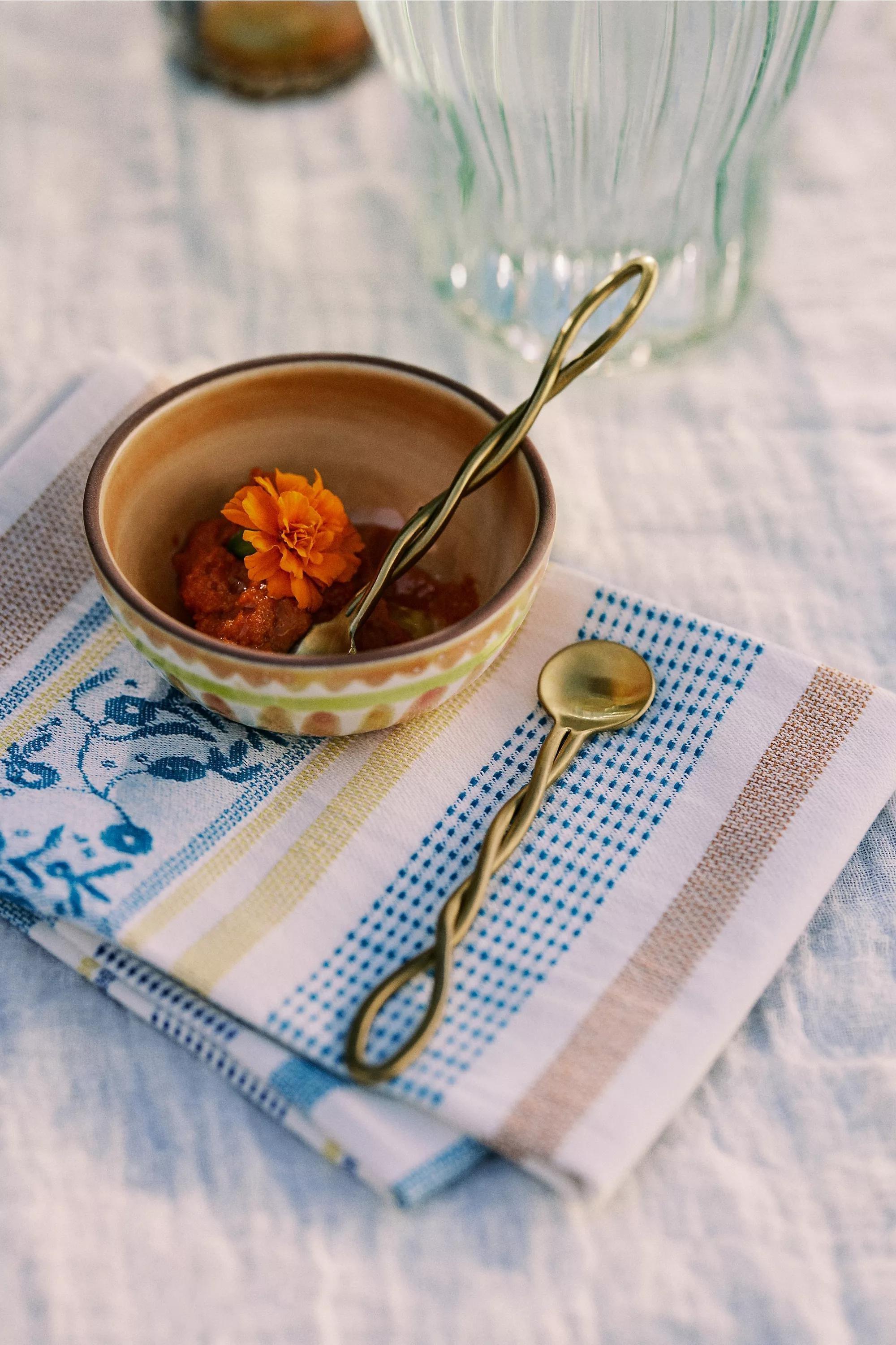 The Mediterranean Dish Stainless Steel Appetizer Spoons, Set Of 2, Bronze, A501_0027, large image number 1