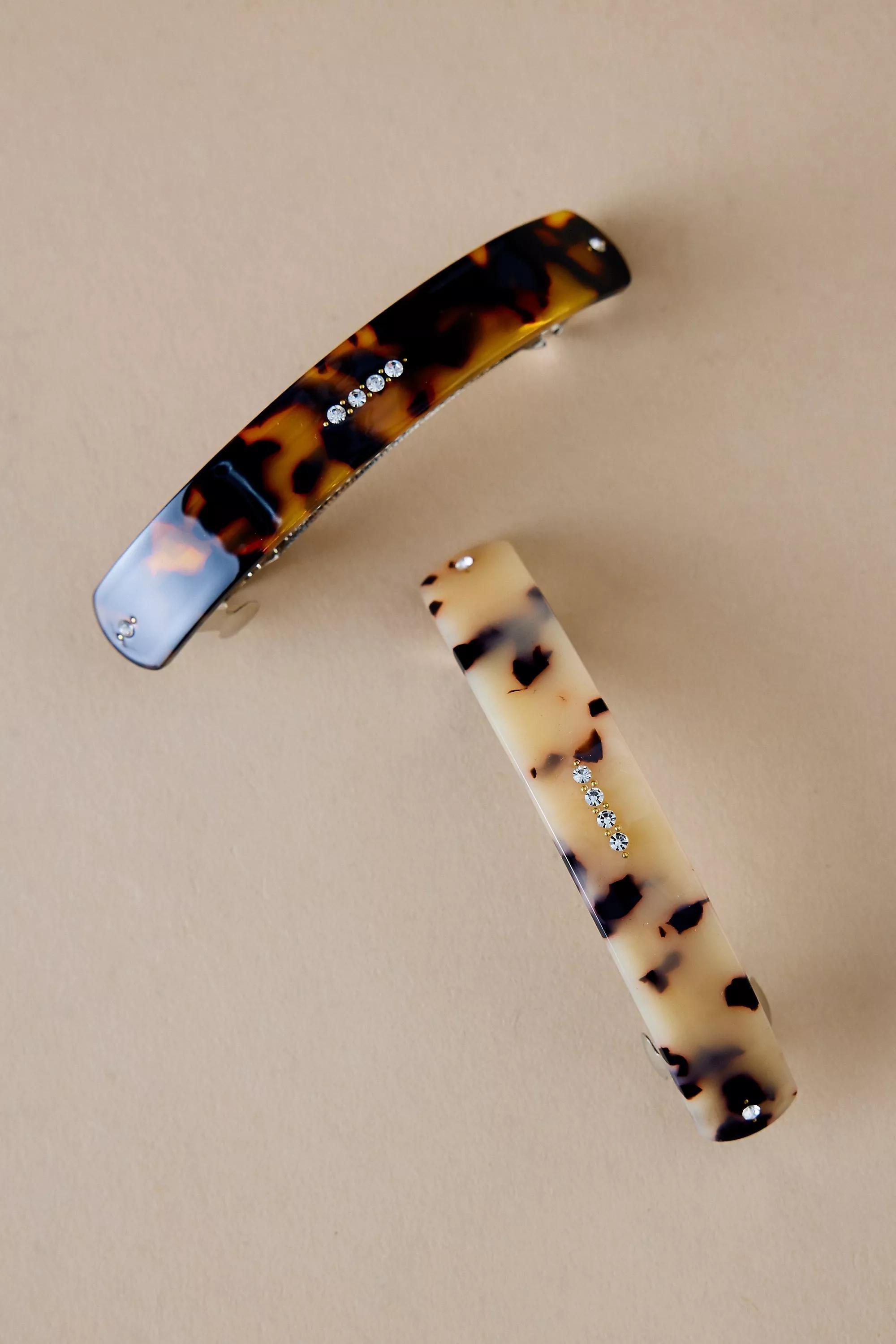 Anthropologie Set Of 2 Hair Accessory, Brown, A501_0020, large image number 0