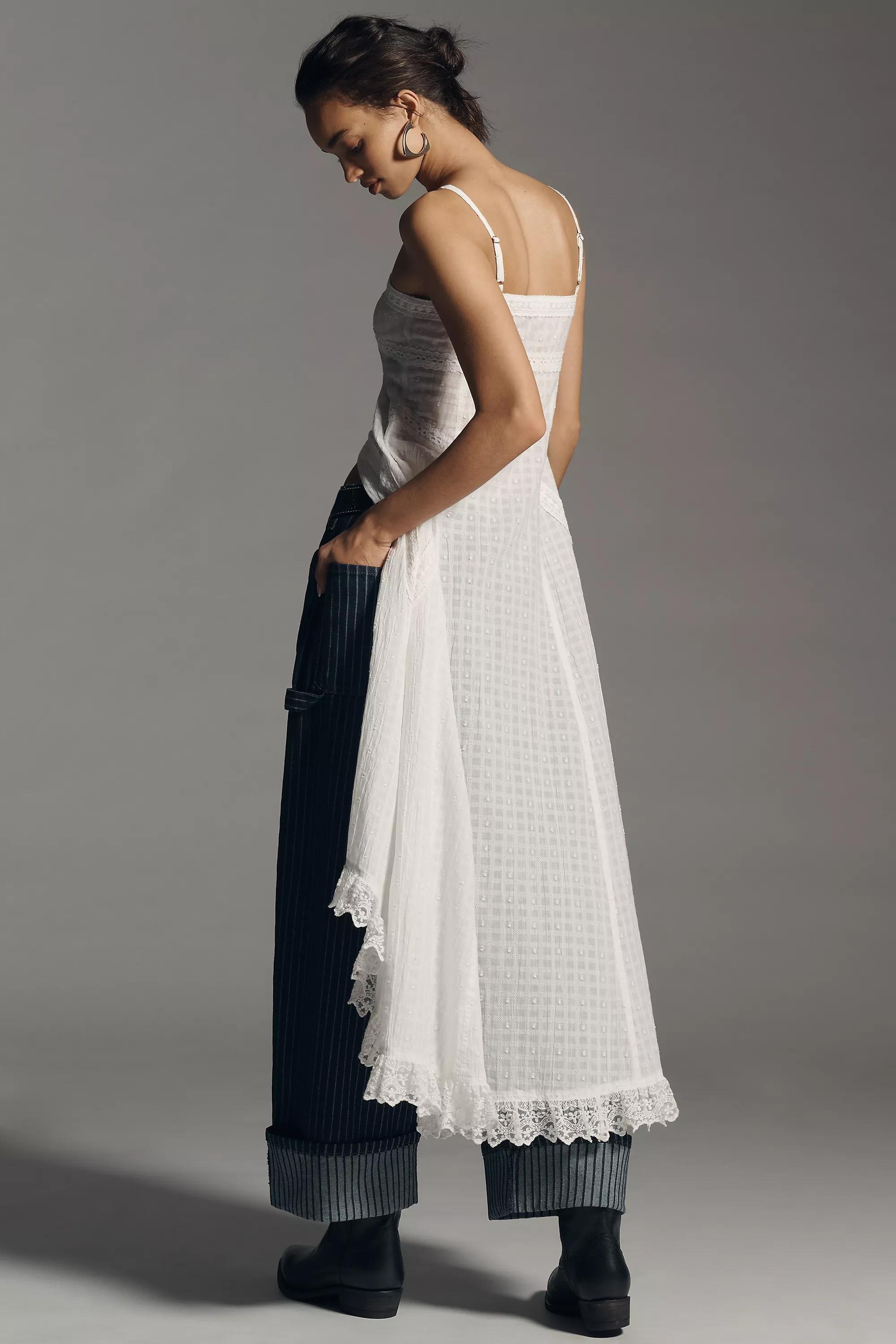 Anthropologie Lace Details Tank Top, White, , large image number 1