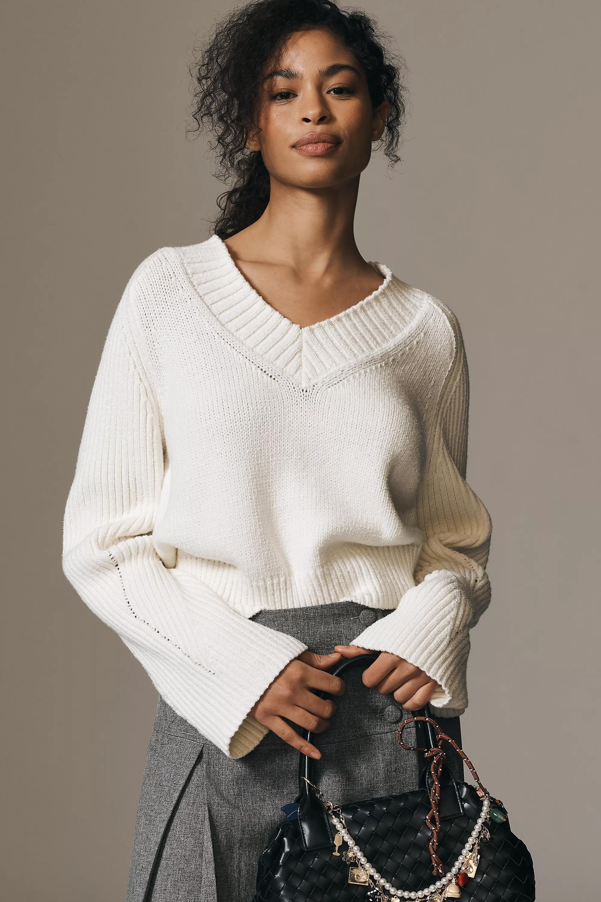Anthropologie Textured Jumpers, White, , large image number 0