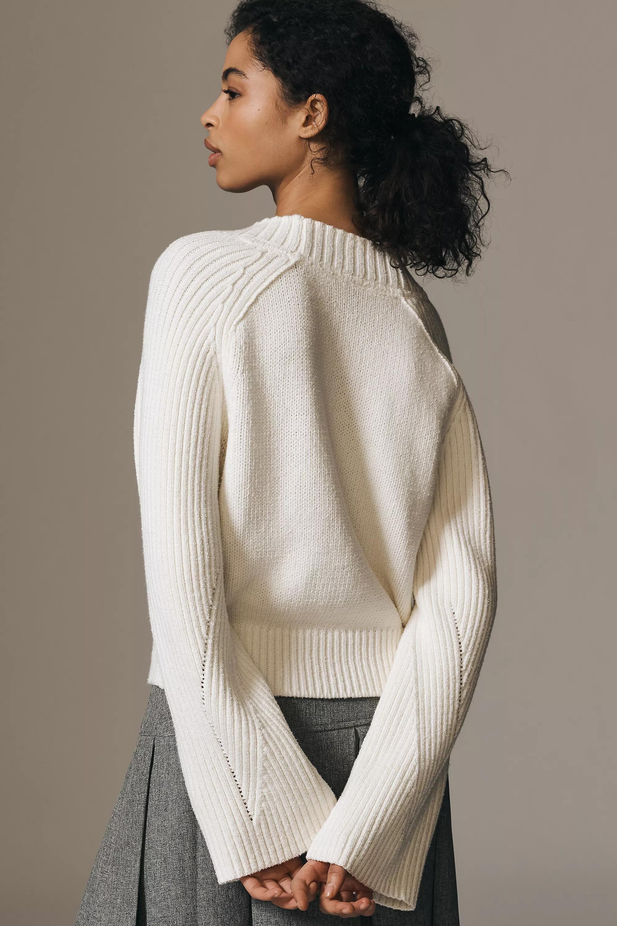 Anthropologie Textured Jumpers, White, , large image number 1