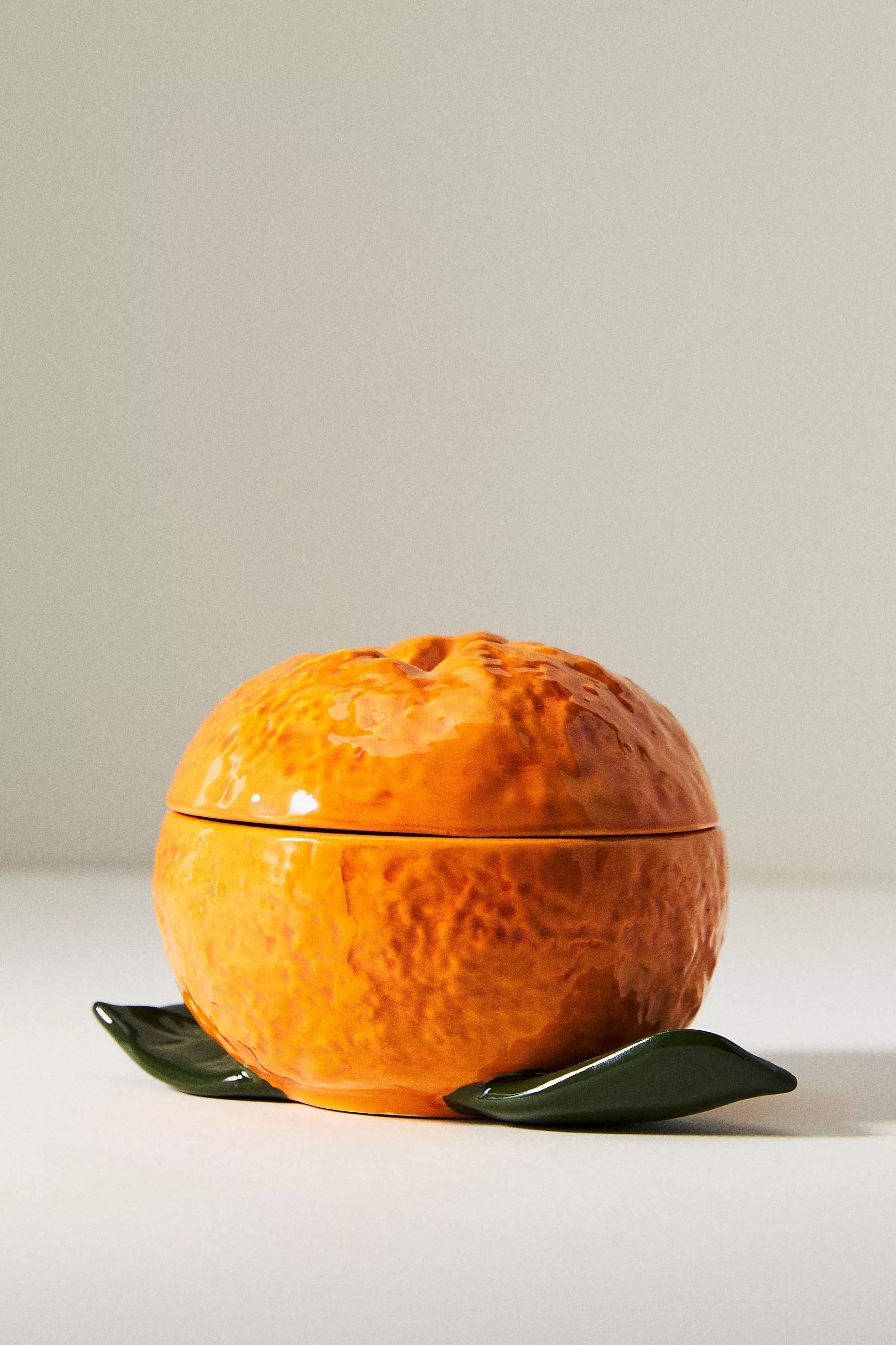 Valencia Stoneware Canister, Orange, A501_0089, large image number 0
