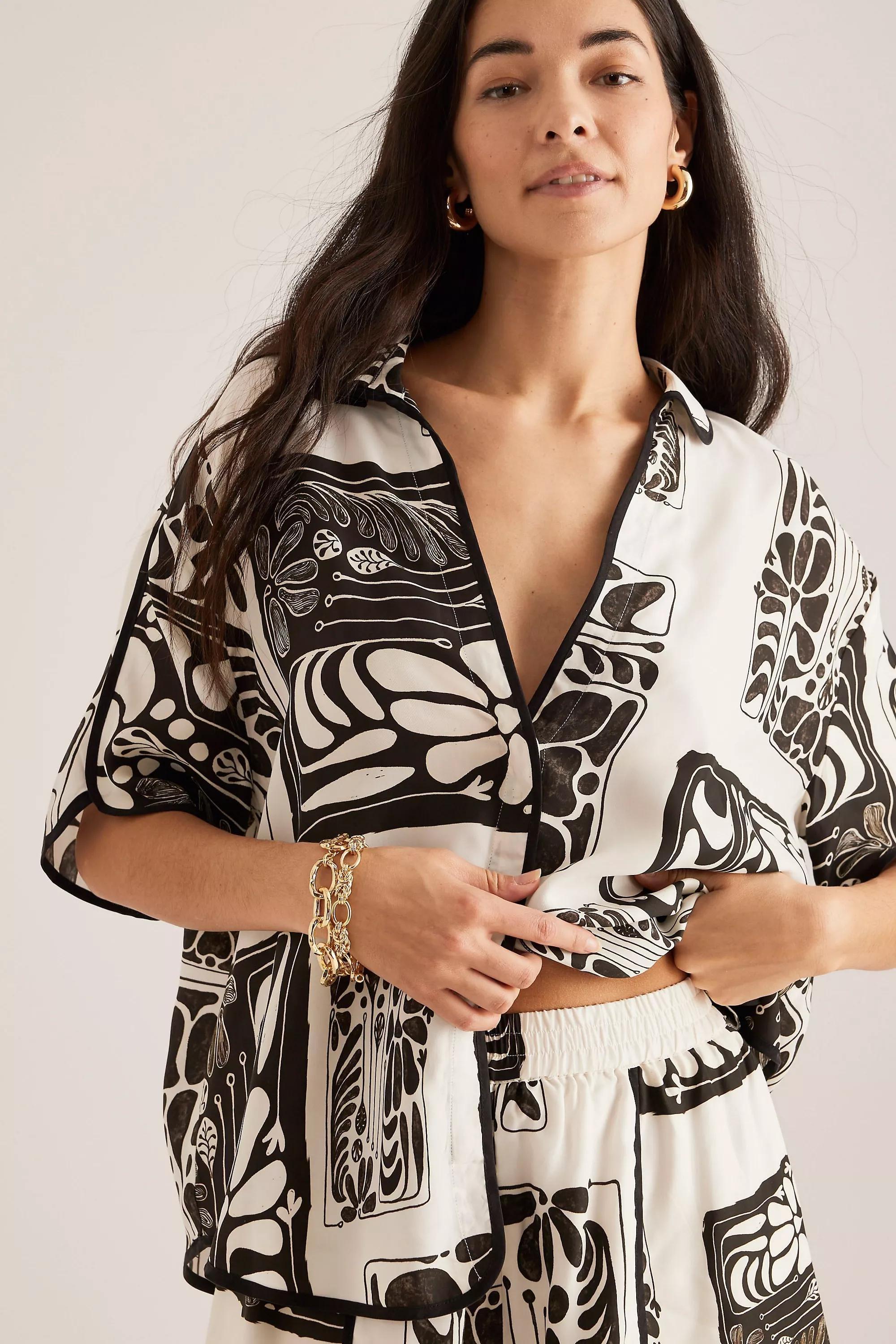 Anthropologie Abstract Overshirt Vacation, , large image number 2