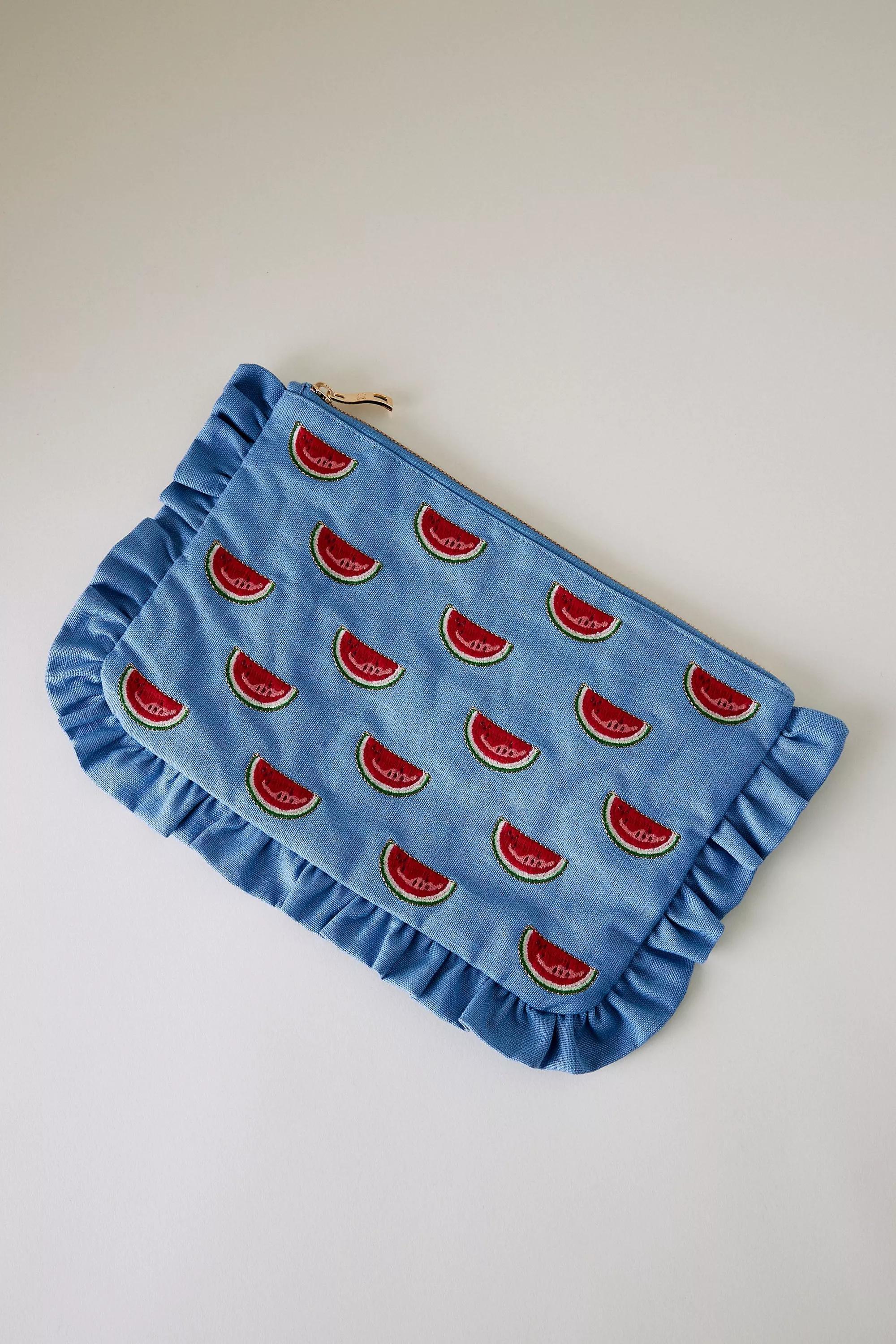 Anthropologie Embroidered Handmade, Blue, A501_0040, large image number 0