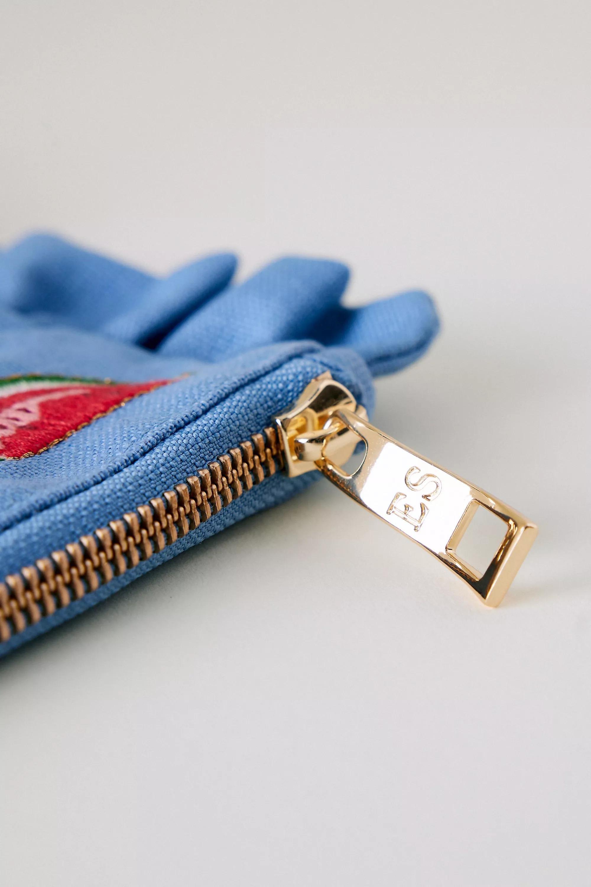 Anthropologie Embroidered Handmade, Blue, A501_0040, large image number 2