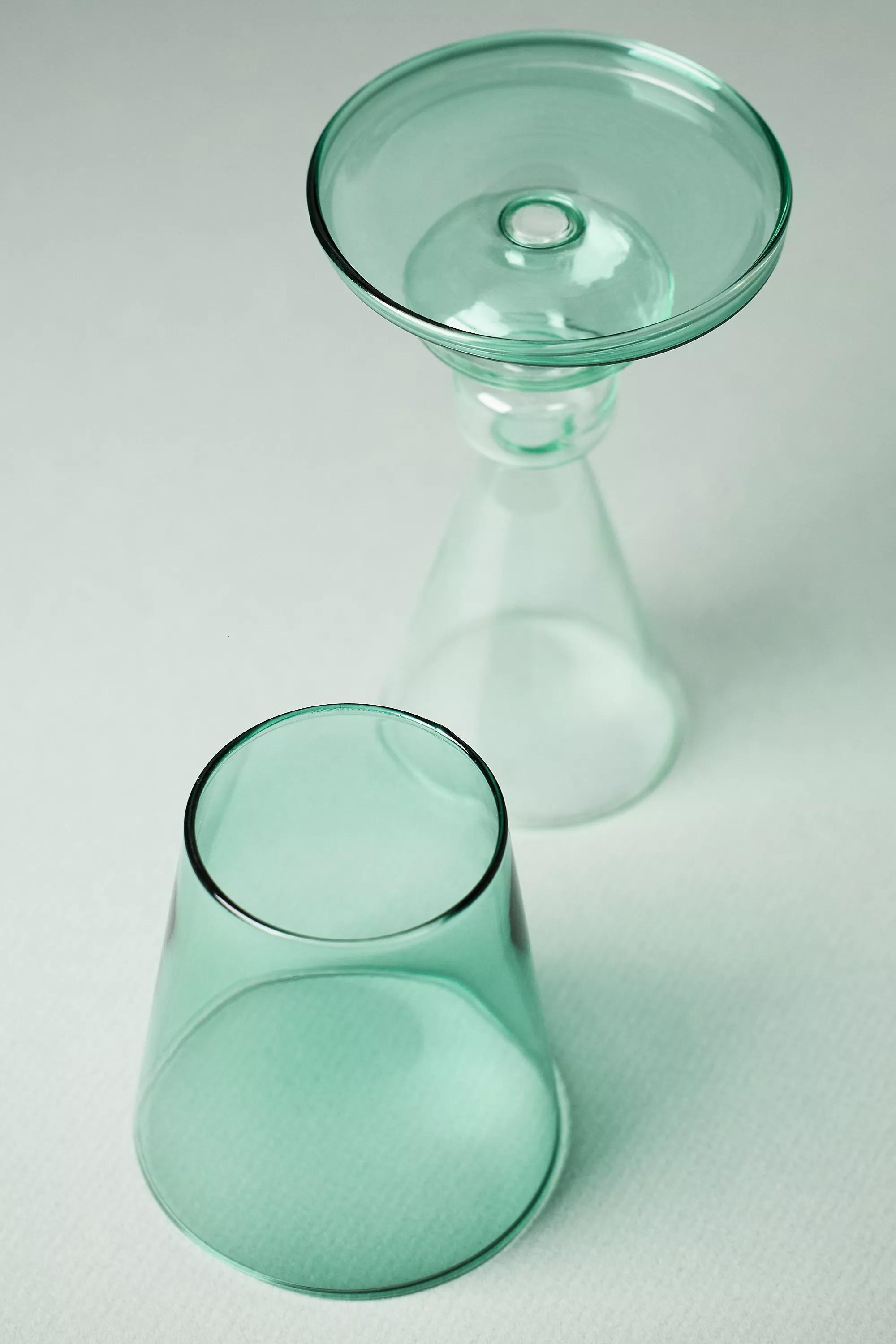 Beatrix Glass Lamp Candle Holder, Green, A501_0030, large image number 2