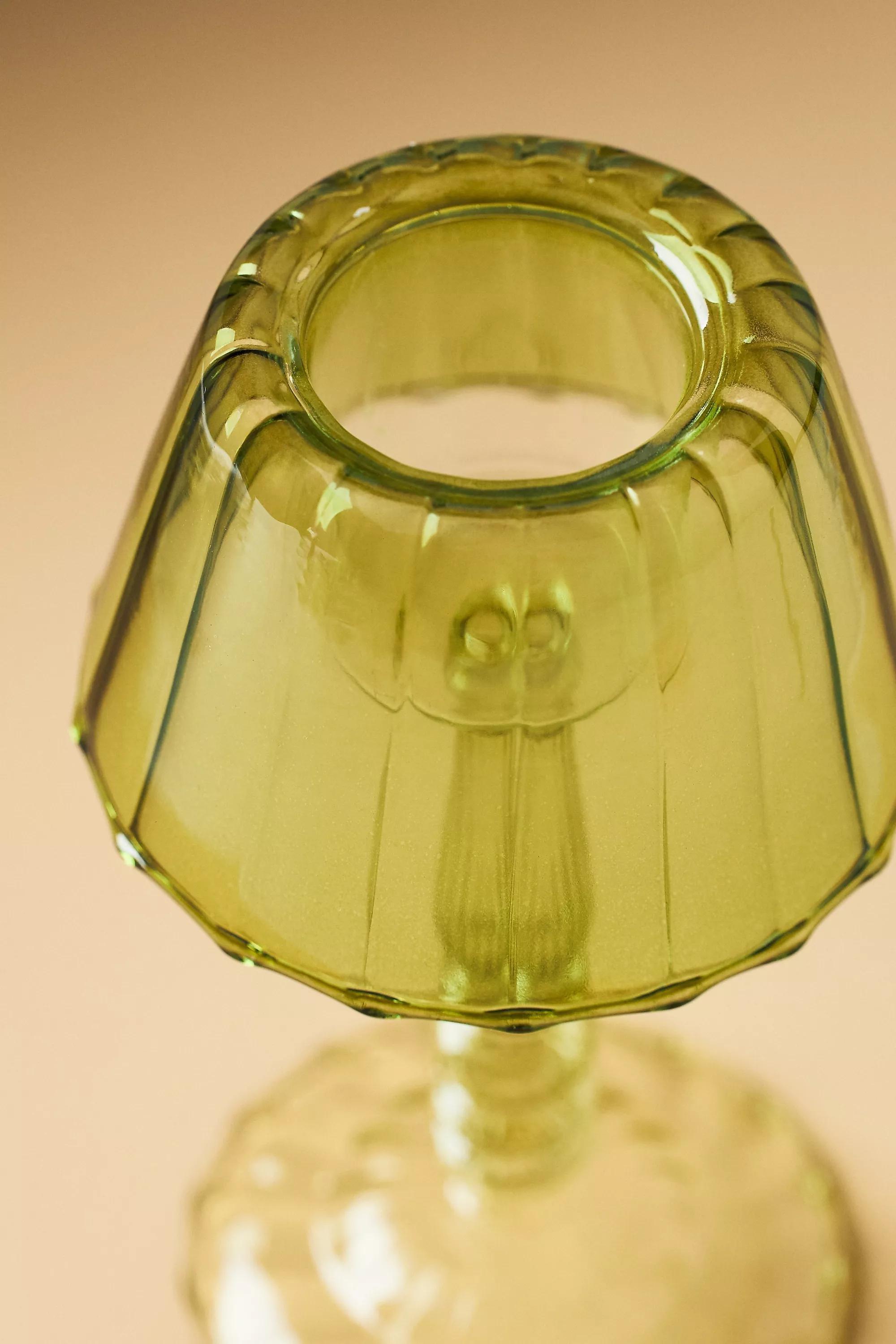 Maisy Glass Lamp Candle Holder, Green, A501_0030, large image number 3