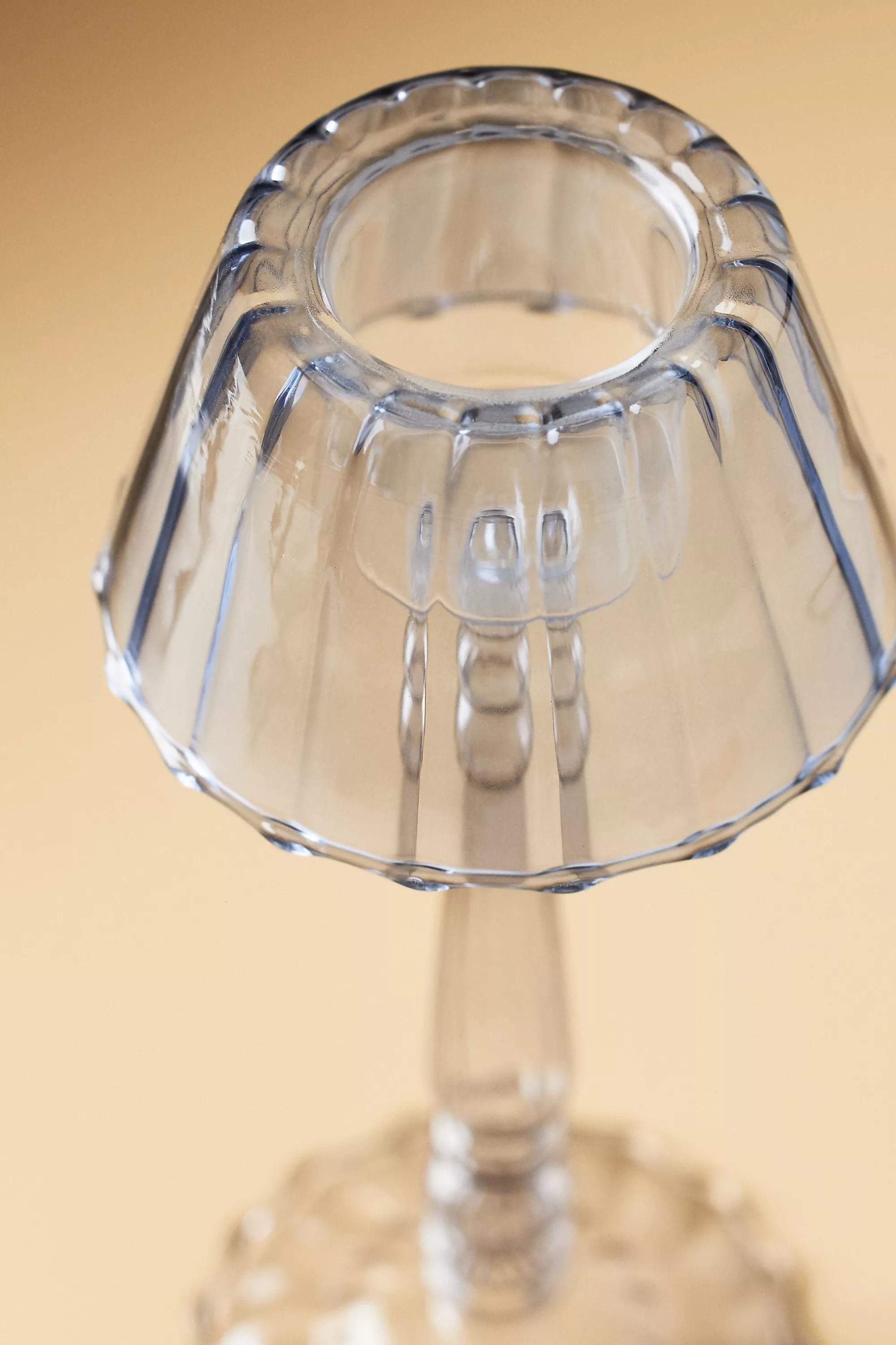 Maisy Glass Lamp Candle Holder, Blue, A501_0040, large image number 2
