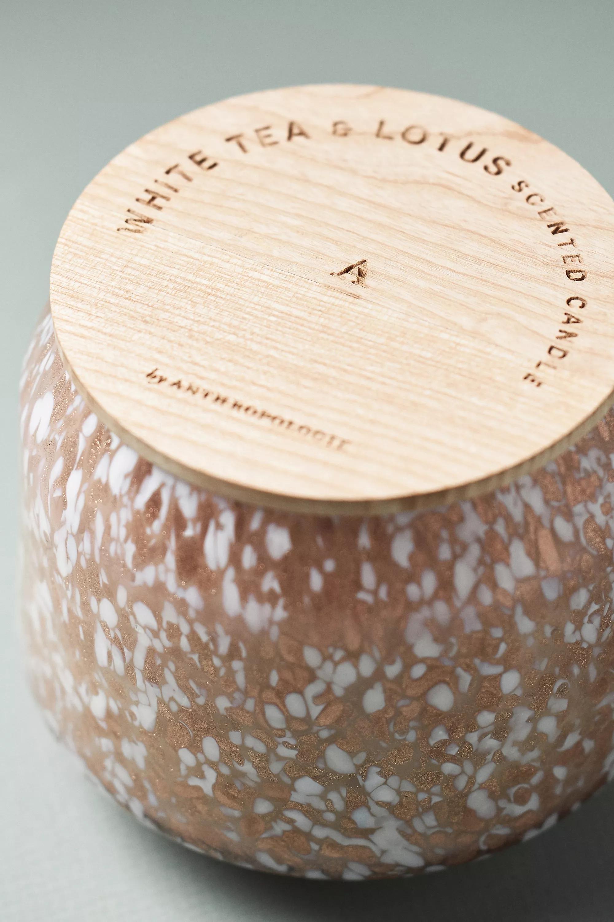 PINK The Gather Candle by Anthropologie: White Tea & Lotus, A501_0066, large image number 4