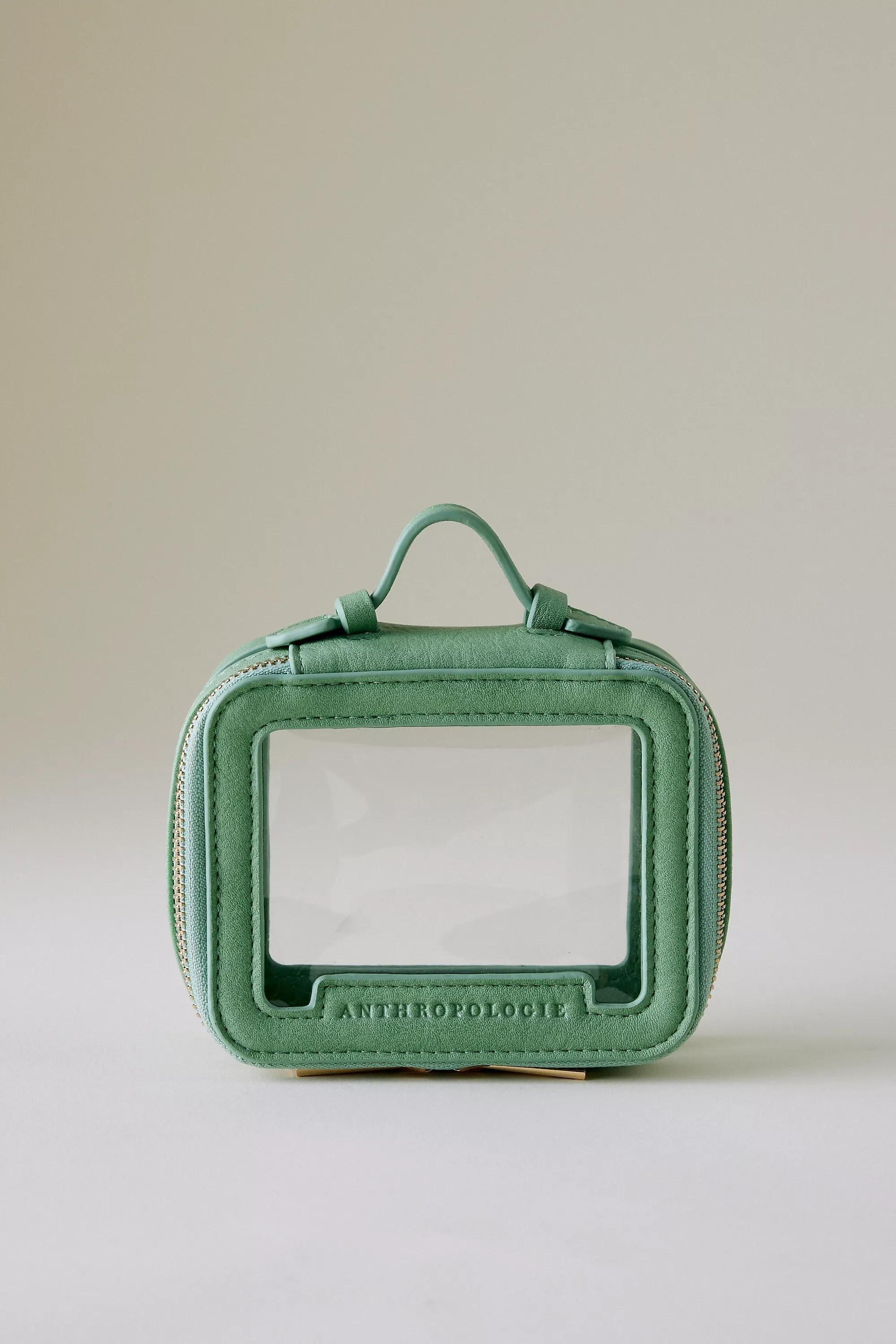 Clear Makeup Bag, Green, A501_0030, large image number 2