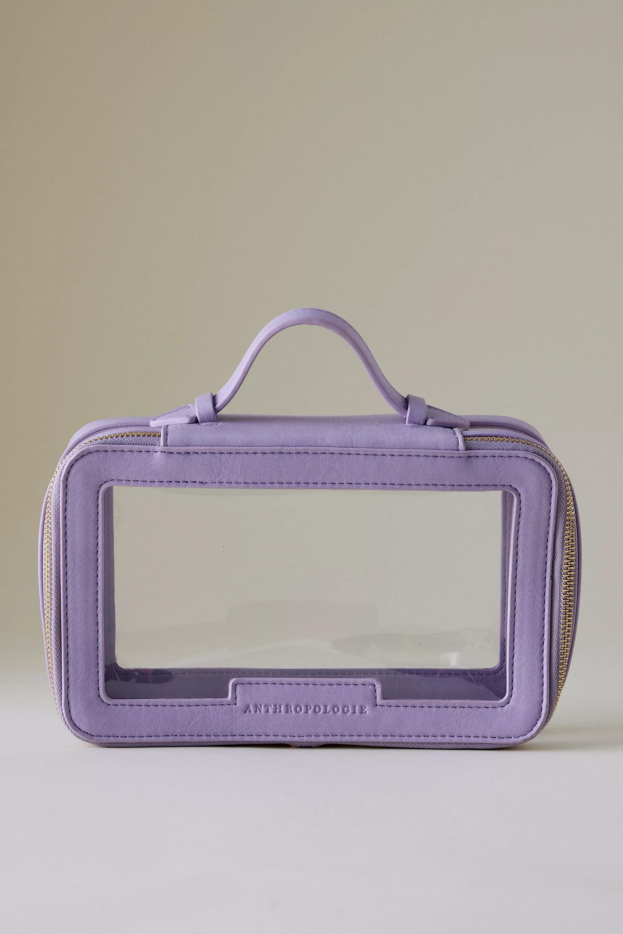 Clear Makeup Bag, Purple, A501_0055, large image number 2