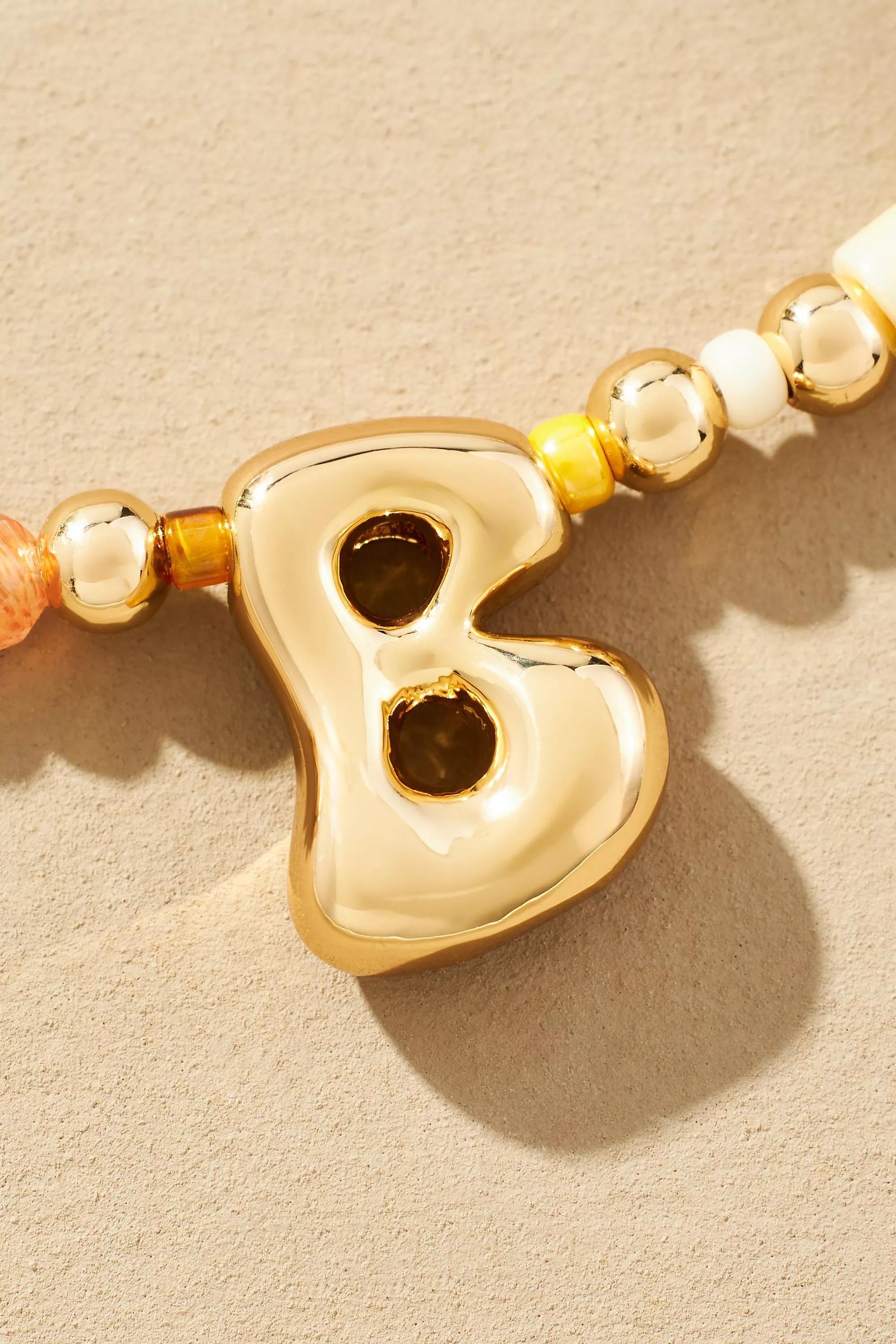 Anthropologie Letter Necklace, , medium