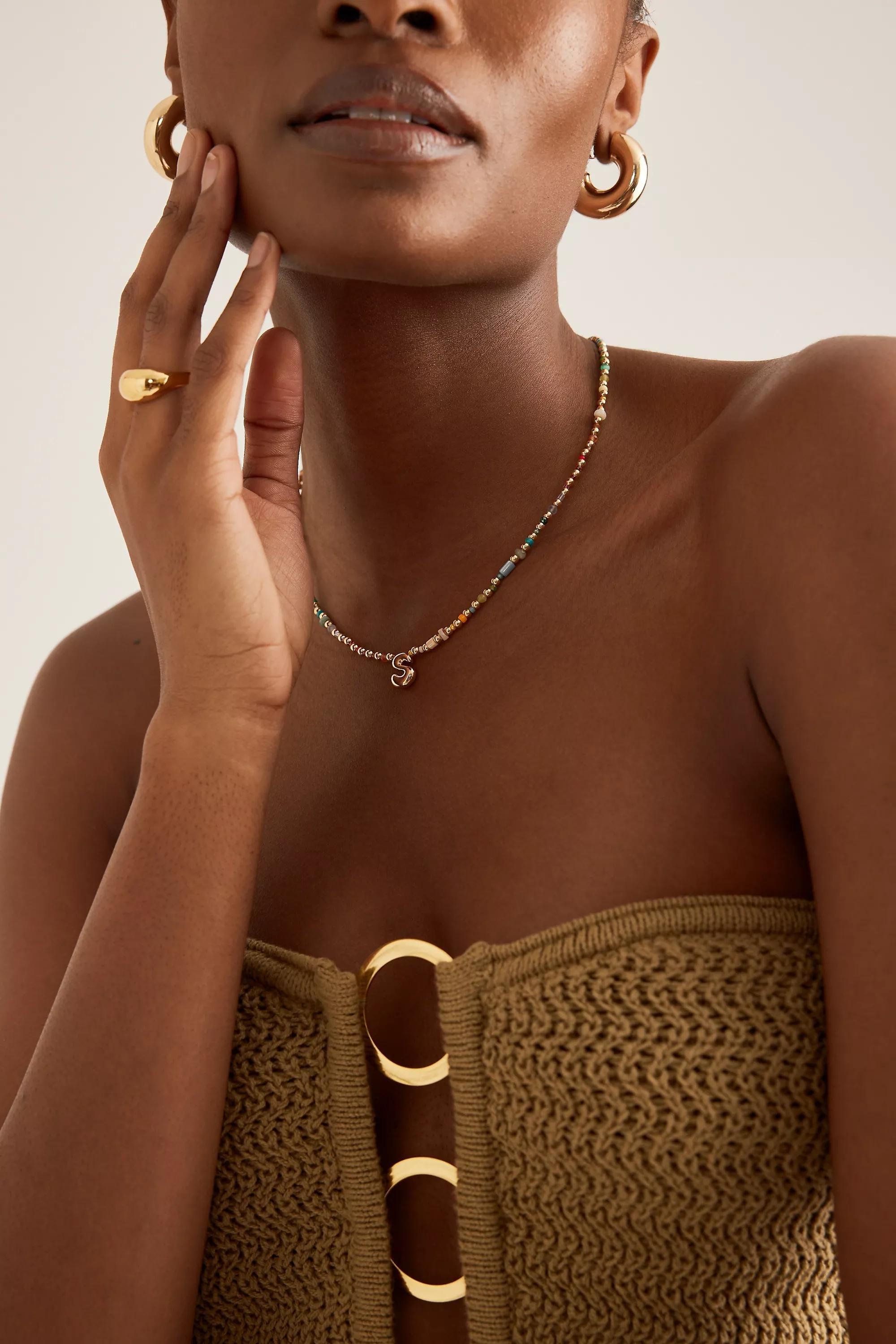 Anthropologie Necklace, Monogram, A501_0919, large image number 2