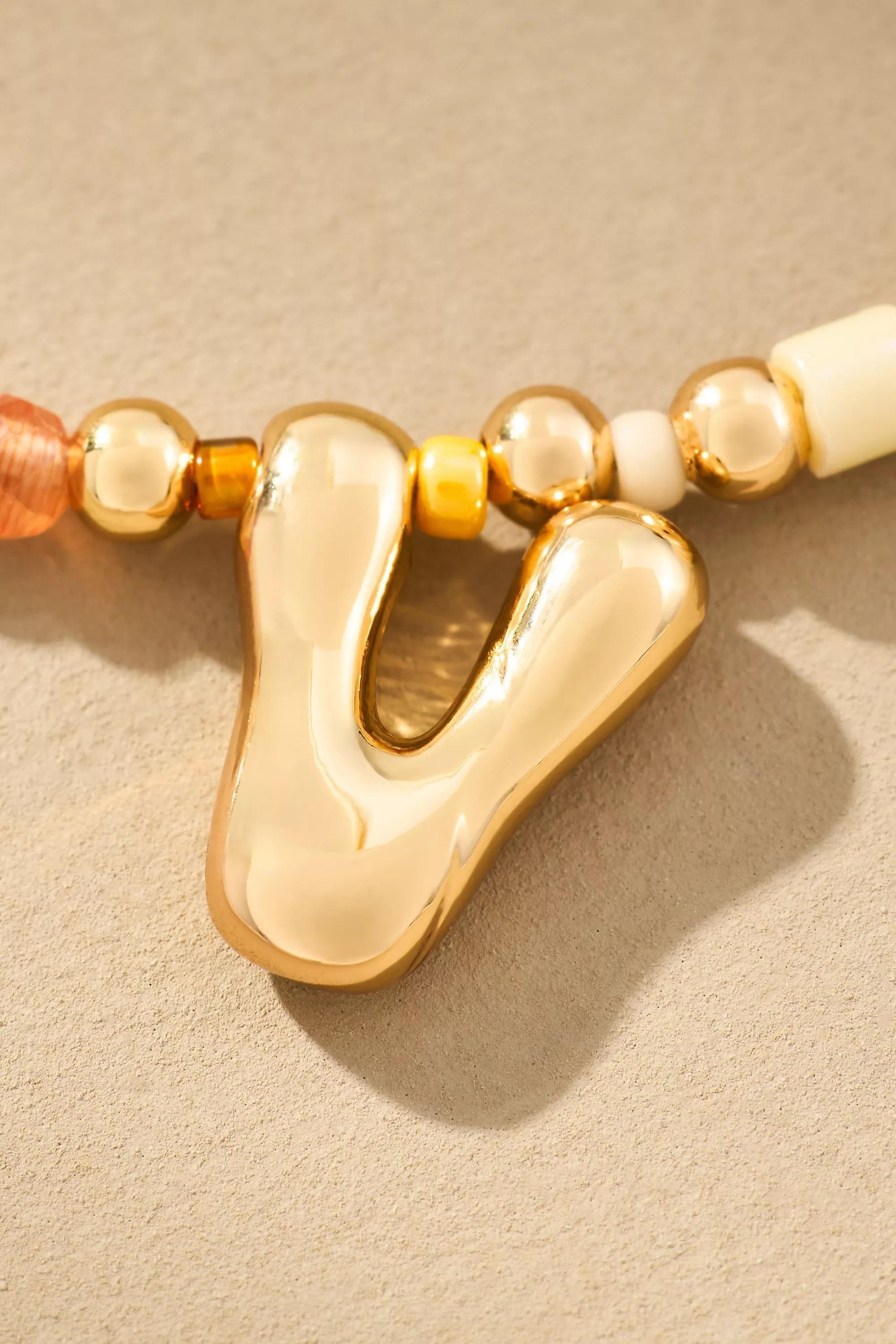 Anthropologie Necklace, Monogram, A501_0922, large image number 0