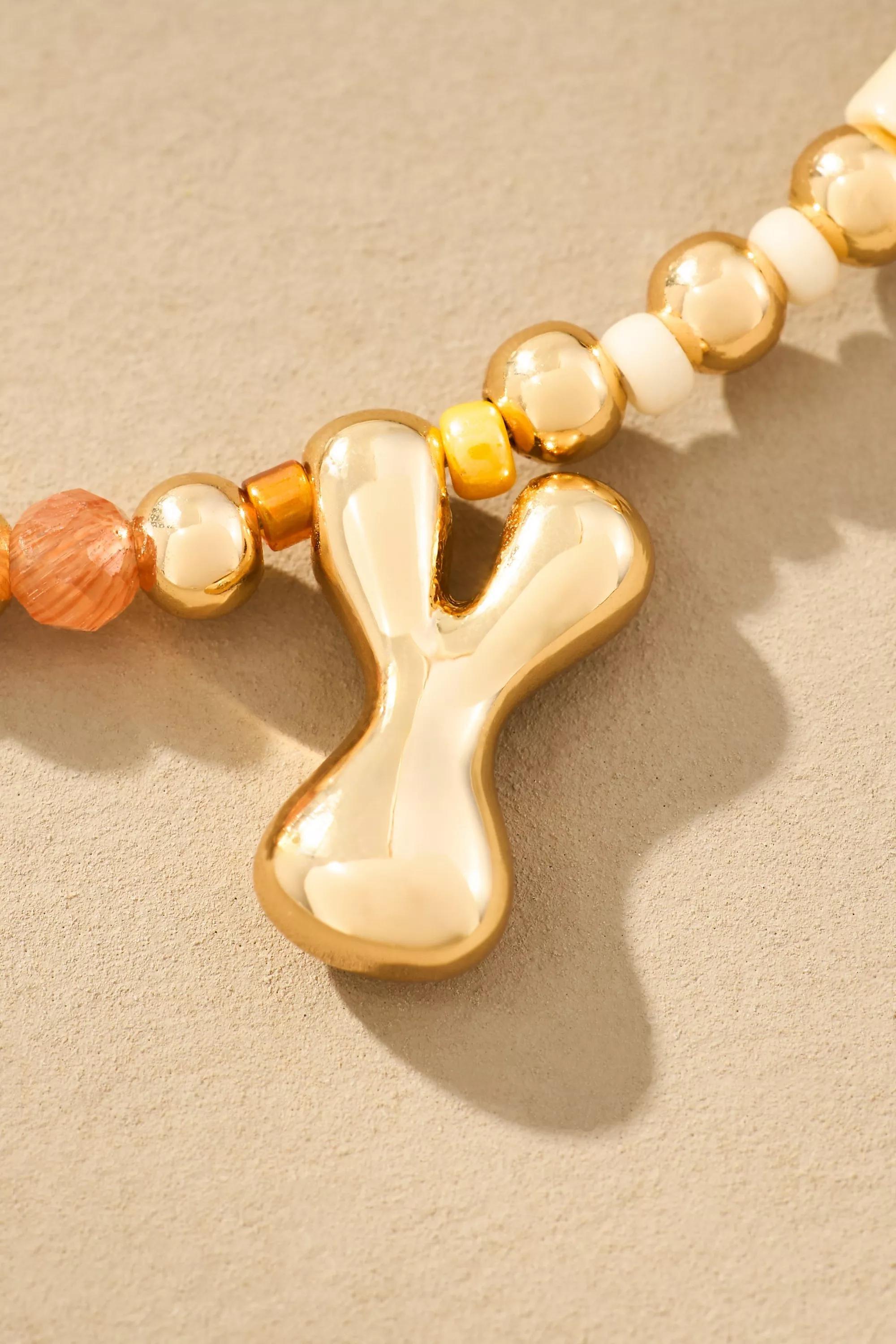 Anthropologie Necklace, Monogram, A501_0925, large image number 0