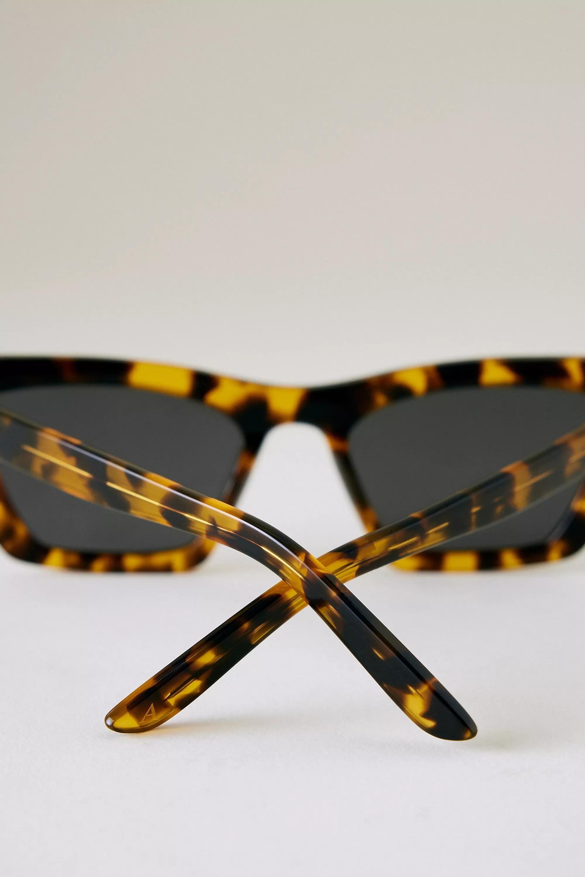 Pattern The Sabrina Acetate Edgy Cat-Eye Sunglasses, Brown, A501_0029, large image number 2