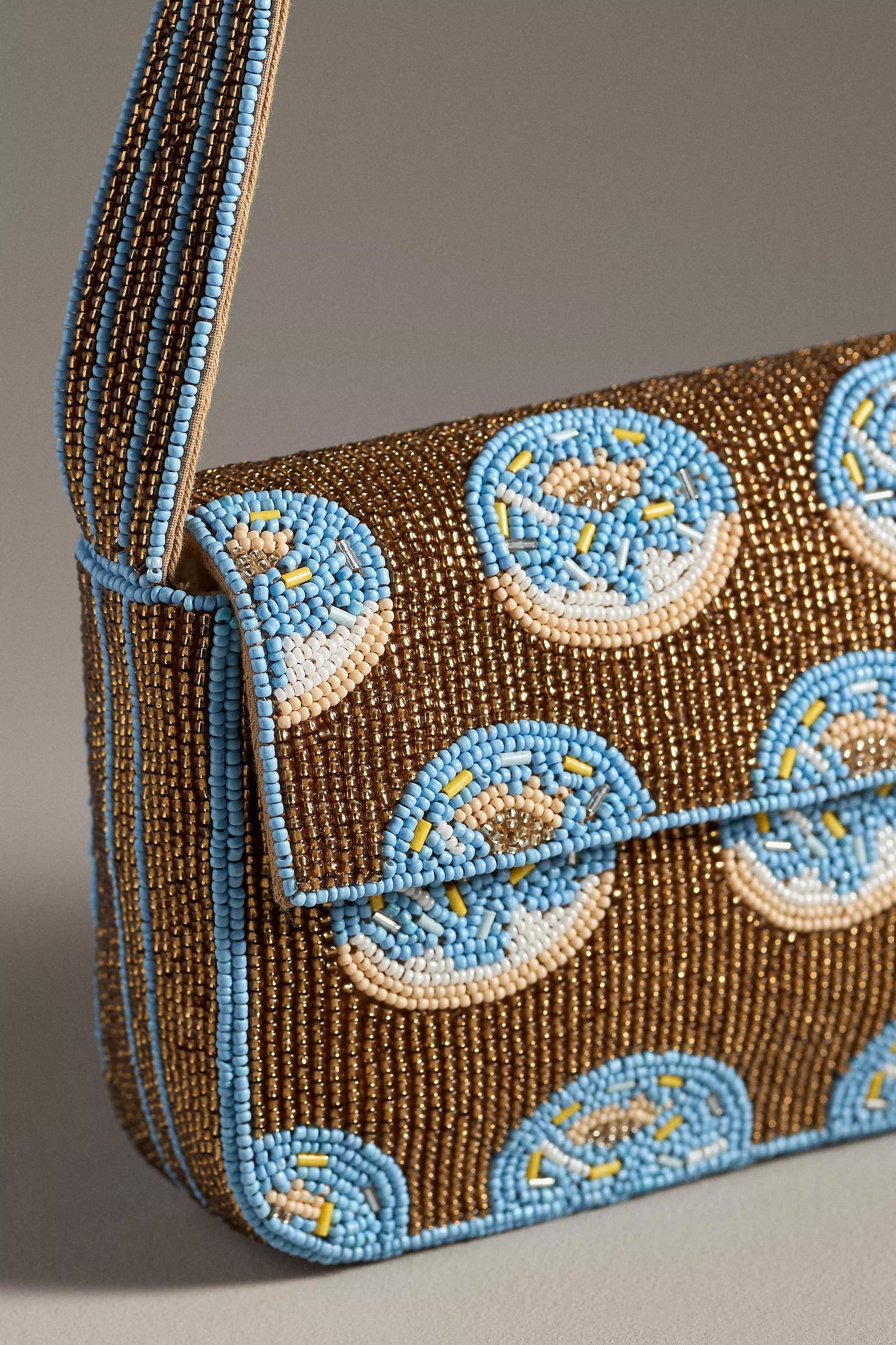 Anthropologie Embellishment Shoulder Bag, Beaded, A501_0020, large image number 5