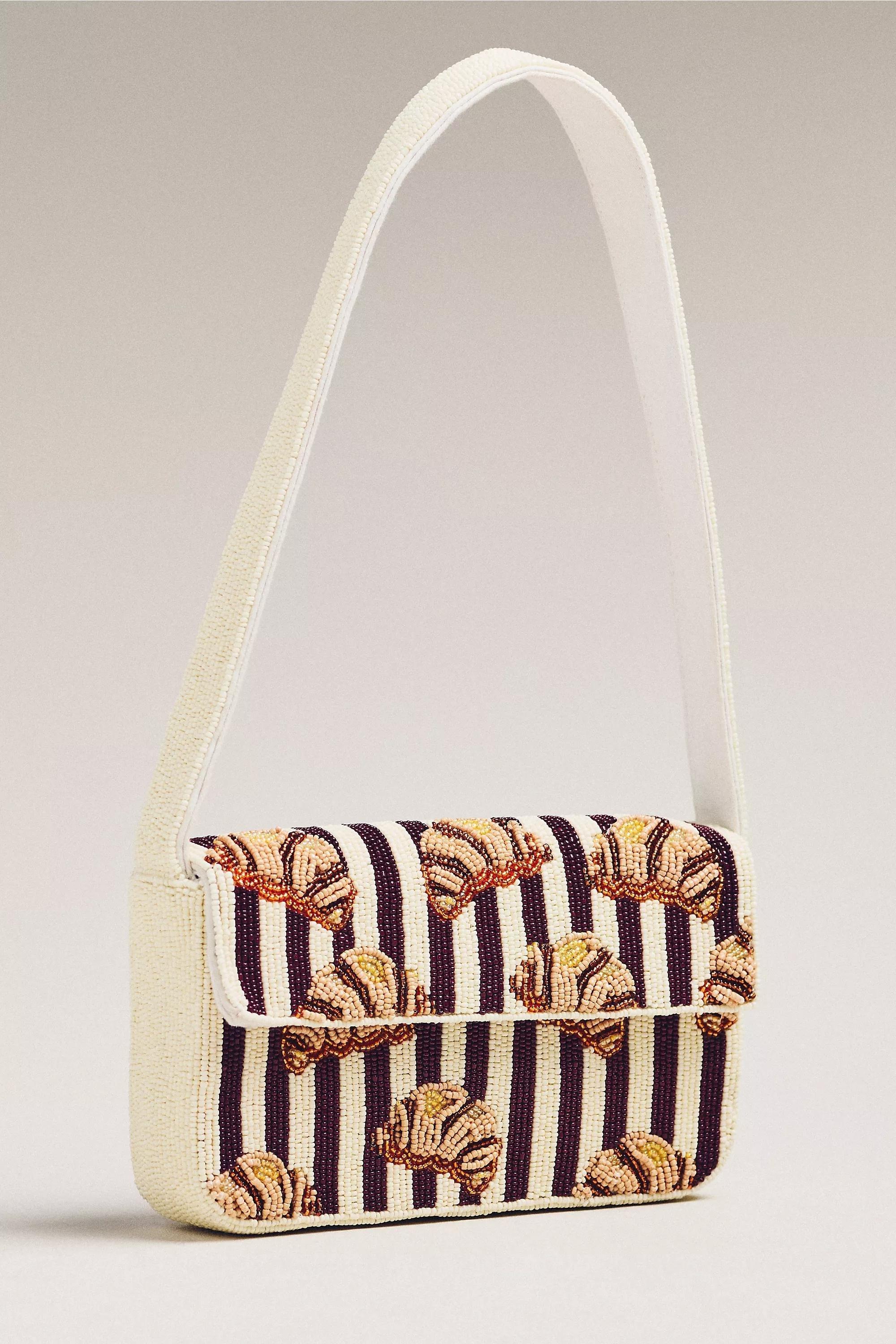 The Fiona Beaded Bag, Brown, A501_0021, large image number 0