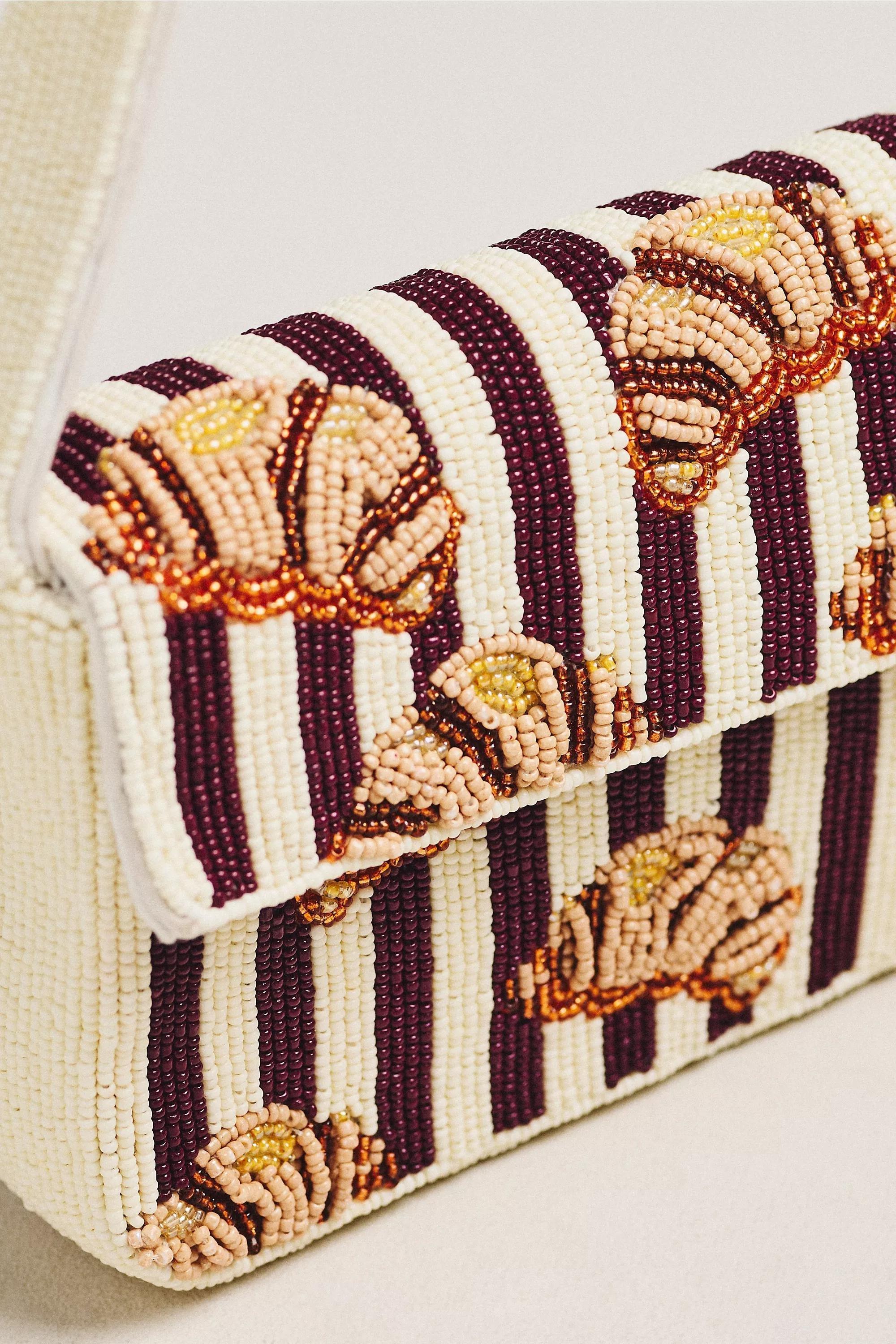 The Fiona Beaded Bag, Brown, A501_0021, large image number 2