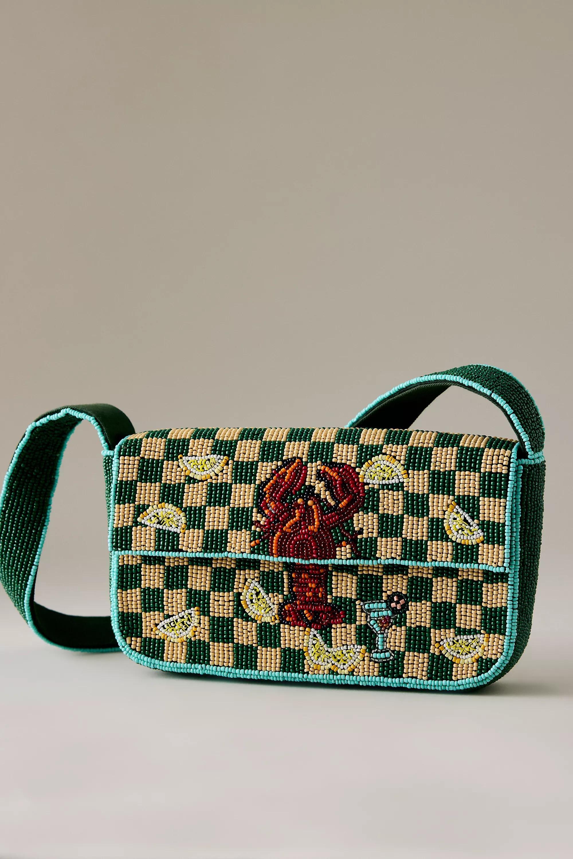 The Fiona Beaded Bag Green, A501_0037, large image number 0