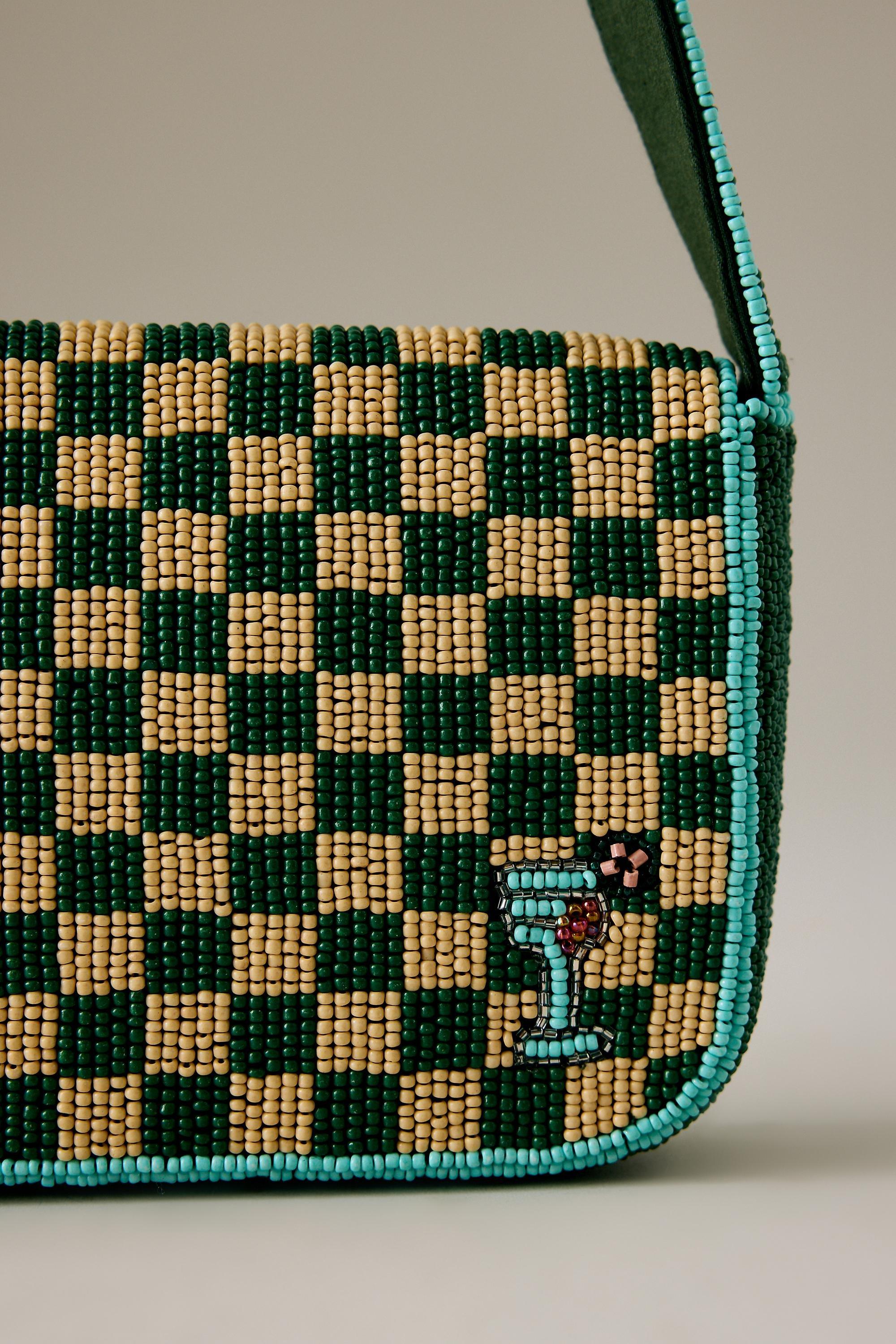 The Fiona Beaded Bag Green, A501_0037, large image number 1