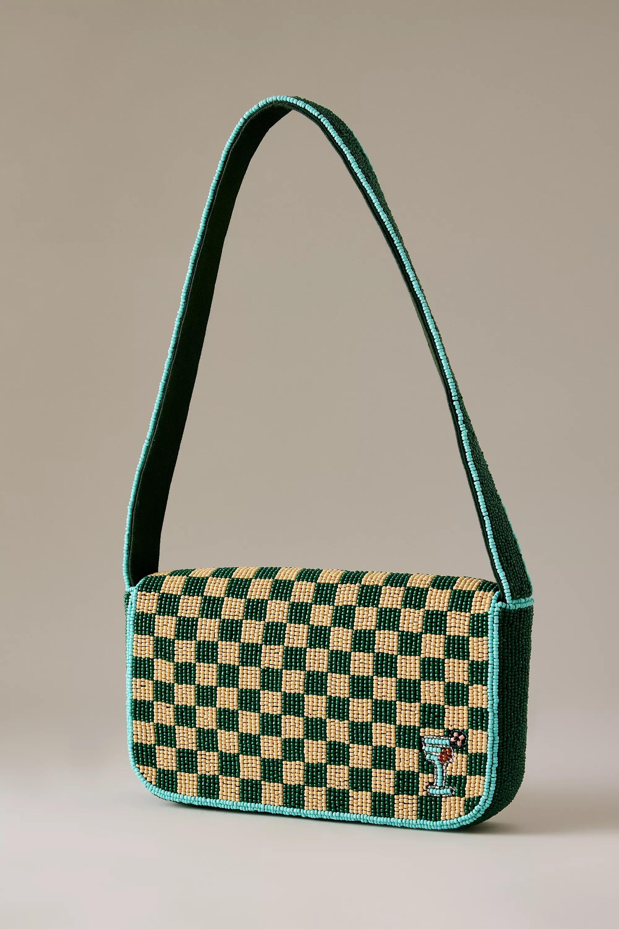 The Fiona Beaded Bag Green, A501_0037, medium